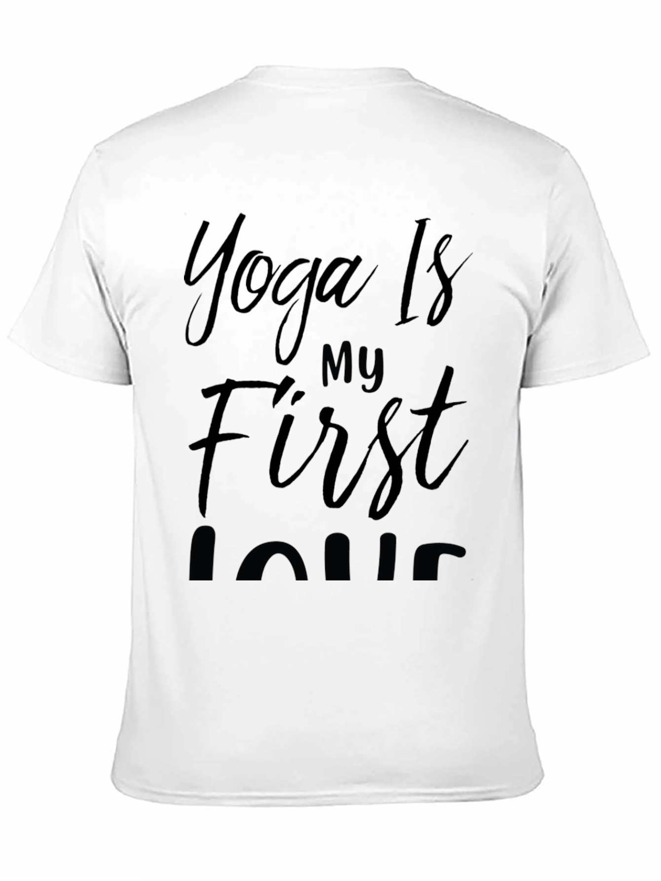 Black Yoga Is My First Love T-Shirt view 11
