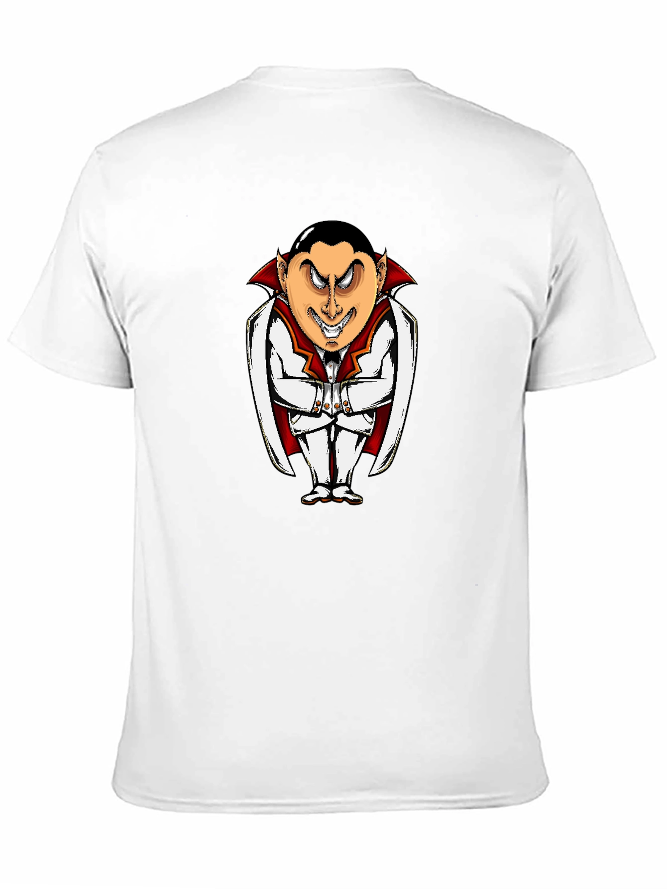 Black Vampire Cartoon Graphic Black T-Shirt view 11