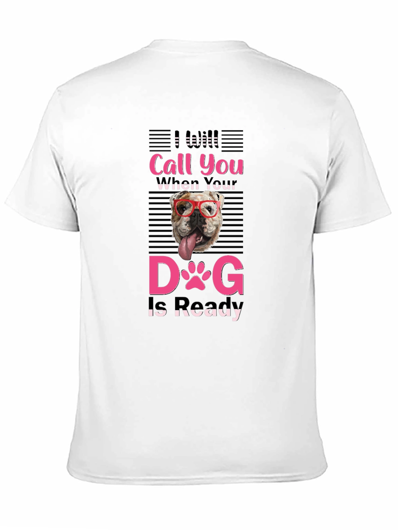 Black Funny Dog Ready T-Shirt view 11