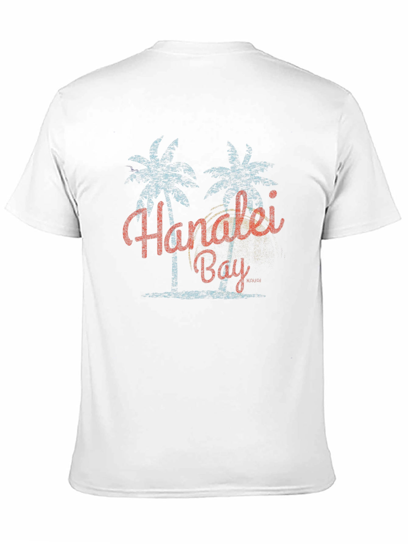 Black Hanalei Bay Graphic T-Shirt - Retro Palm Tree Design view 11