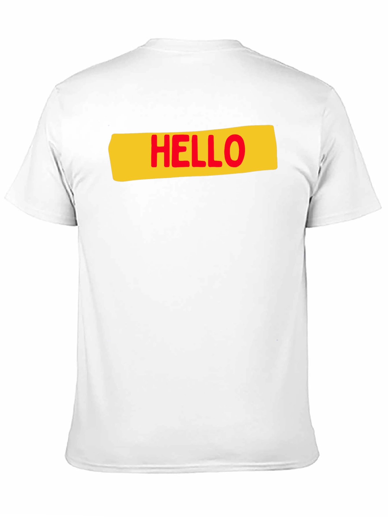 Black Hello T-Shirt - Casual Graphic Tee view 11