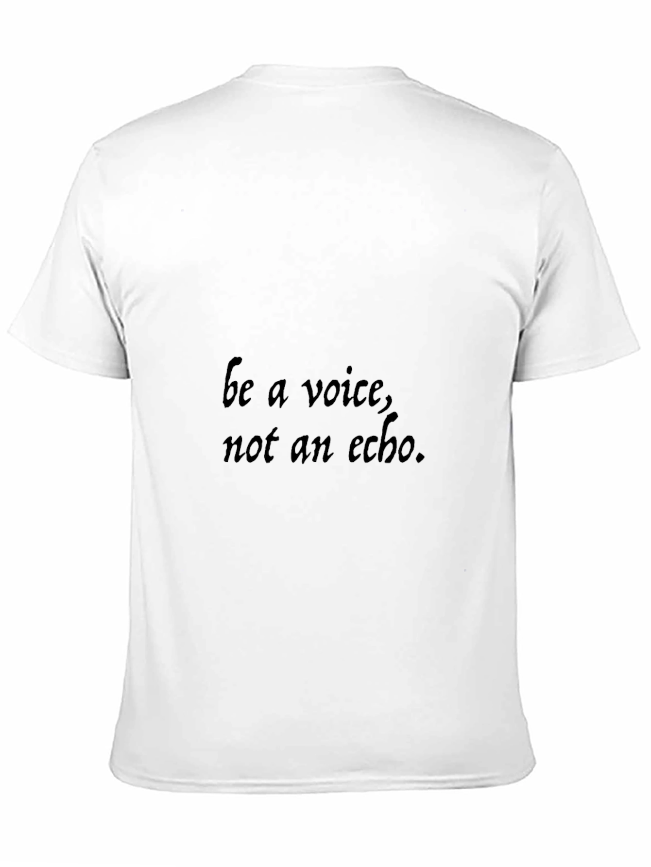 Black Be a Voice Tee - Empowering Black Graphic T-Shirt view 11