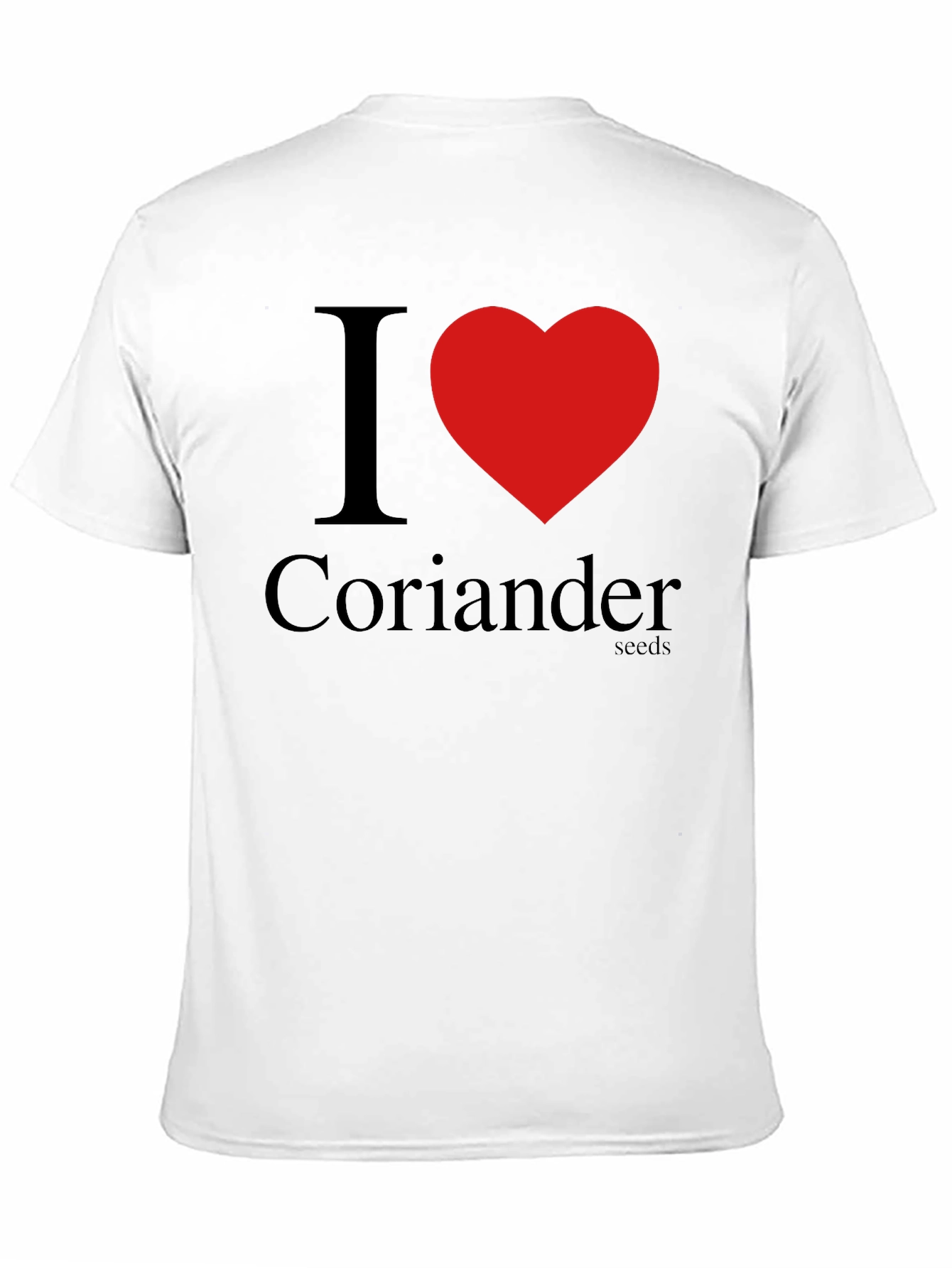 Black I Heart Coriander Seeds Black T-Shirt view 11