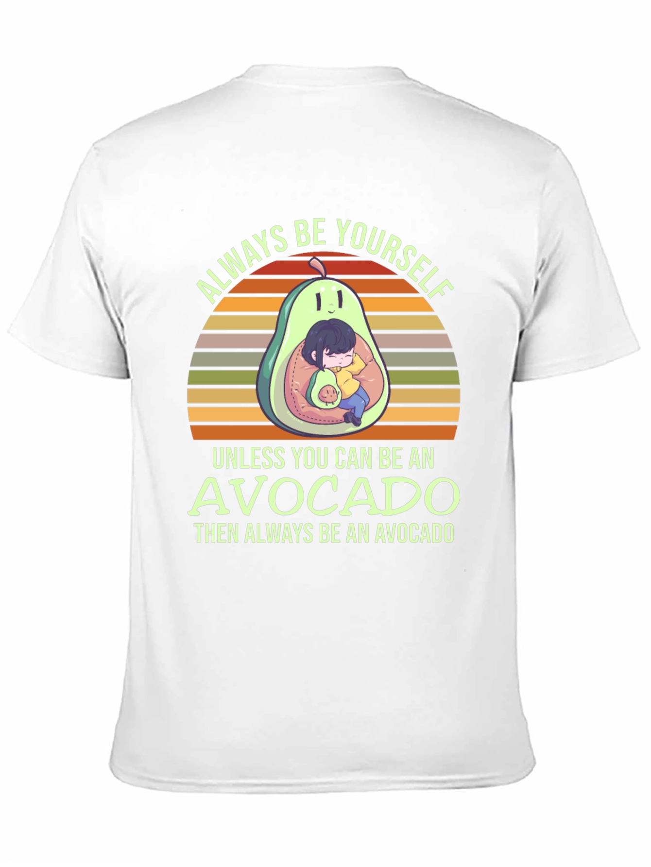 Black Always Be Yourself Avocado T-Shirt view 11