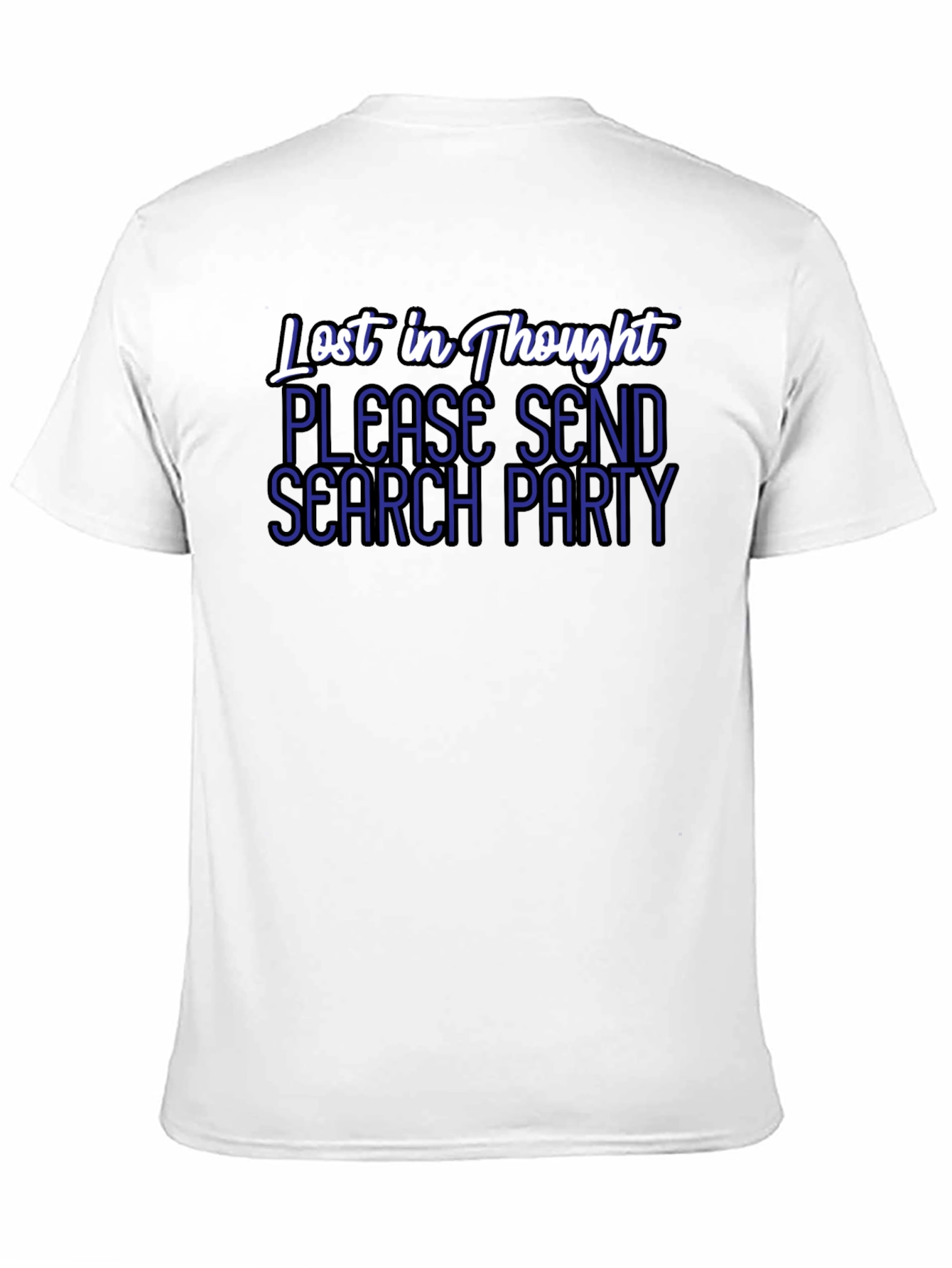 Black Lost in Thought T-Shirt - Send a Search Party! view 11
