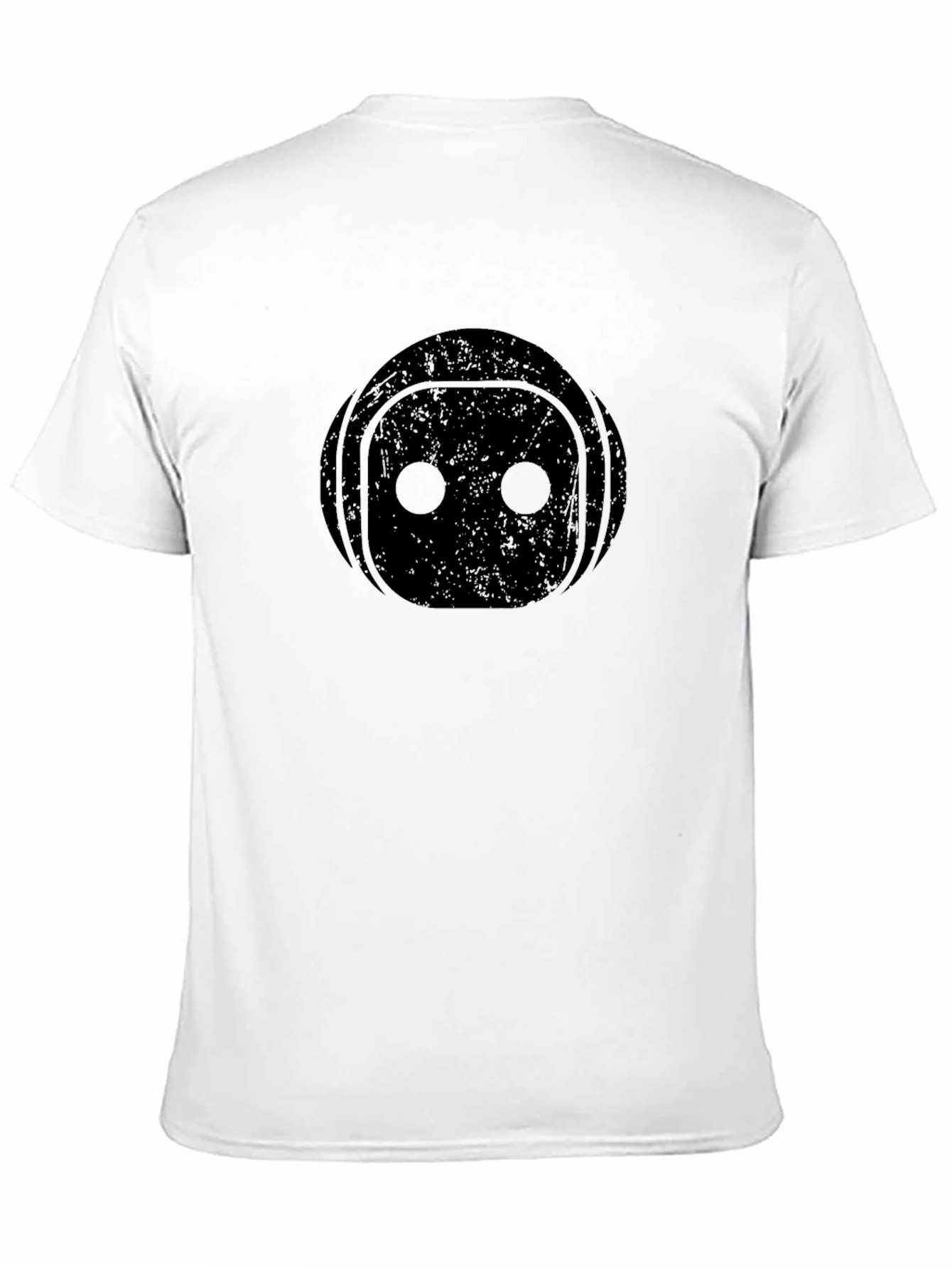 Black Black Robot Face Graphic T-Shirt view 11