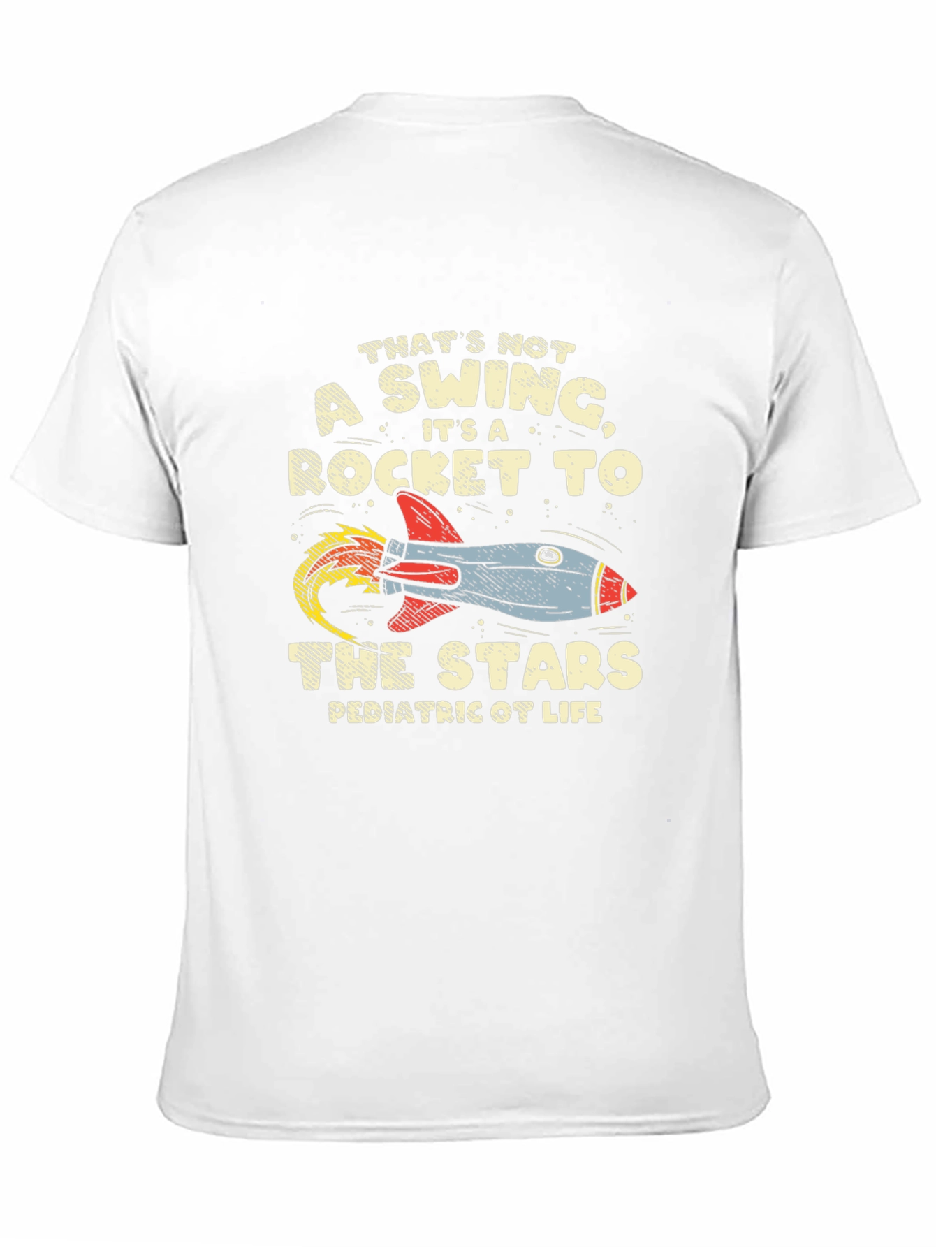Black Rocket to the Stars Pediatric OT Life T-Shirt view 11