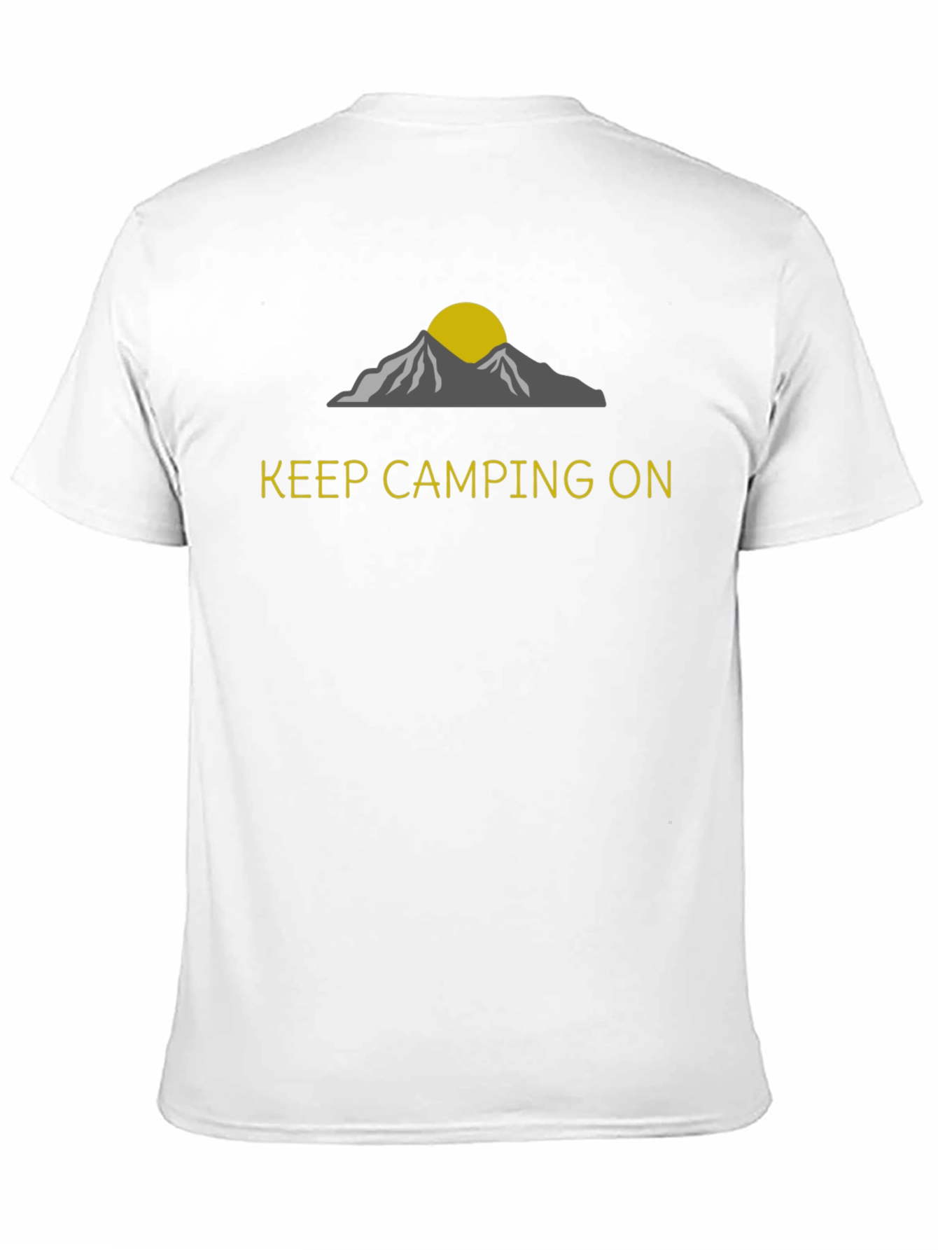 Black Keep Camping On Black Graphic T-Shirt view 11
