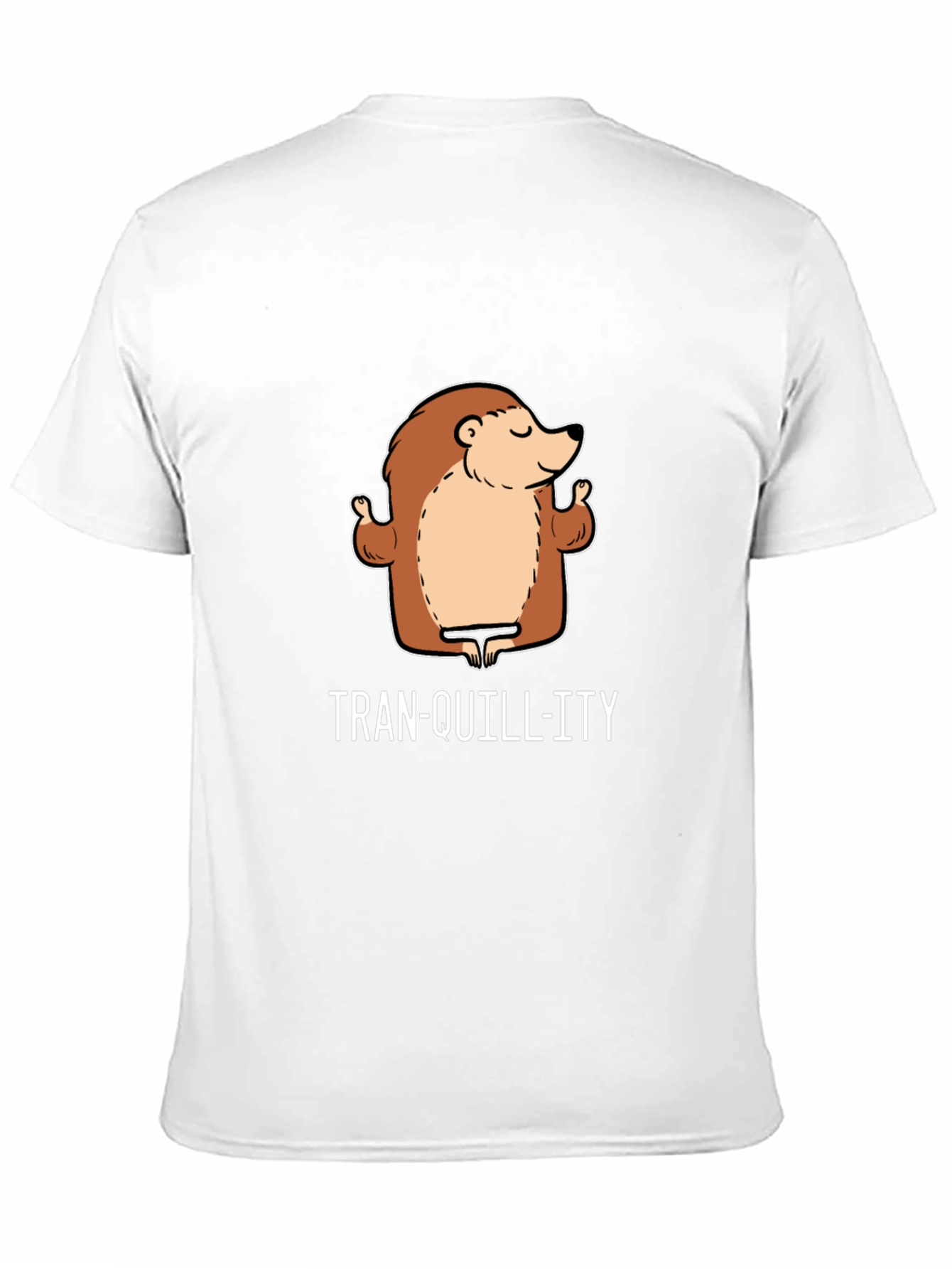 Black Tranquillity Hedgehog Black T-Shirt - Relax and Unwind view 11