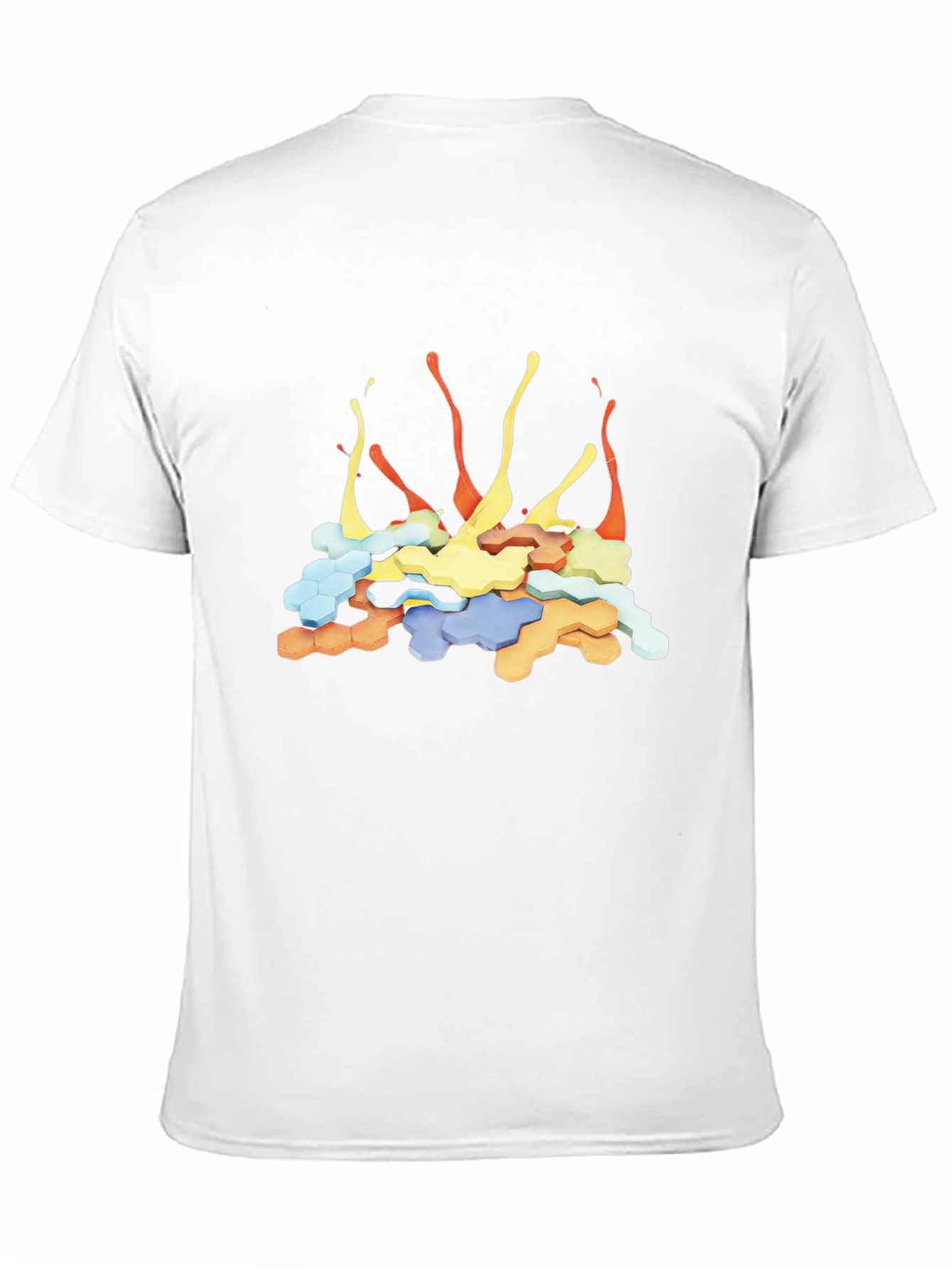 Black Abstract Art Black T-Shirt view 11