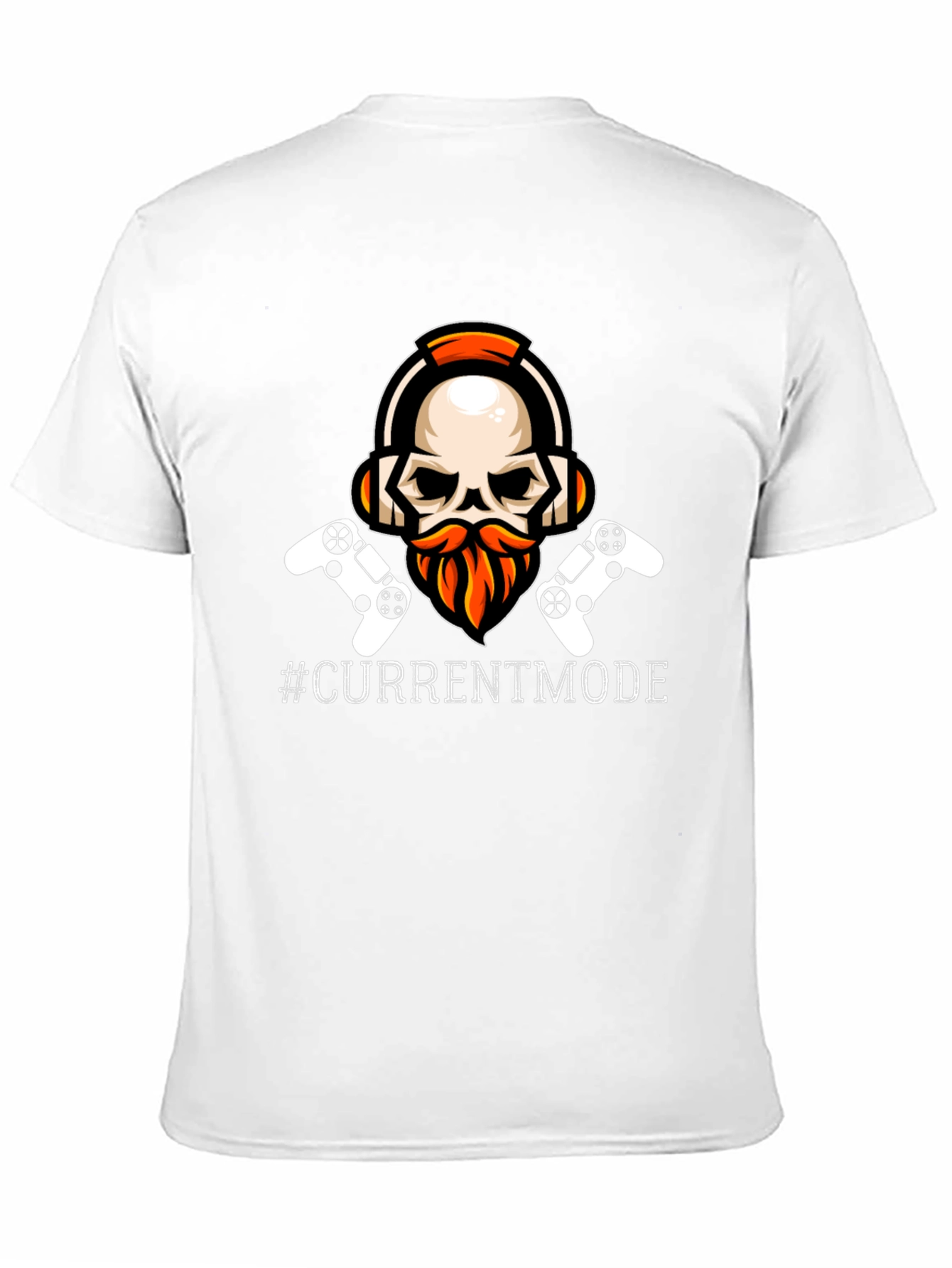Black Gamer Skull T-Shirt - Current Mode Activated view 11