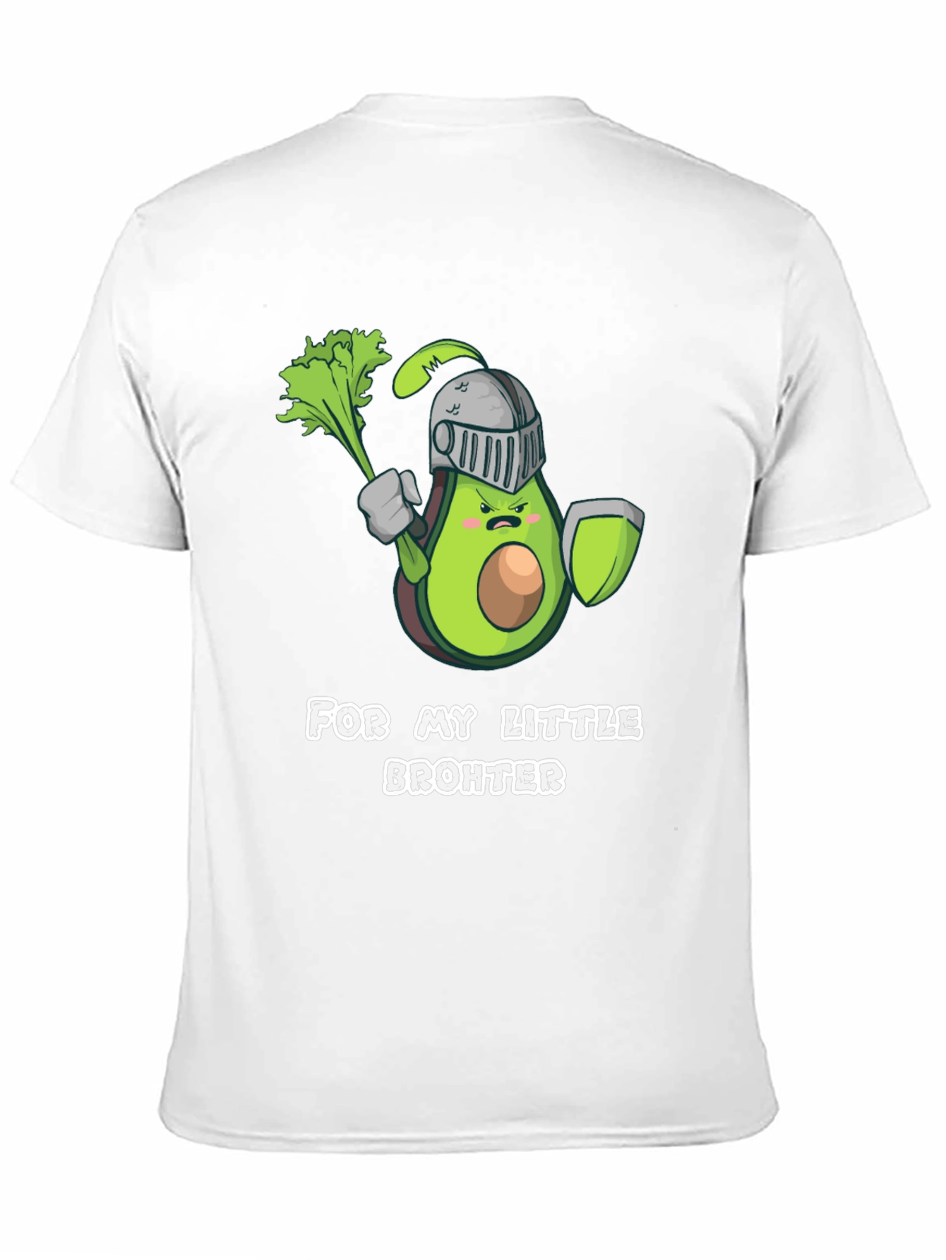 Black Avocado Knight T-Shirt - For My Little Brohter view 11
