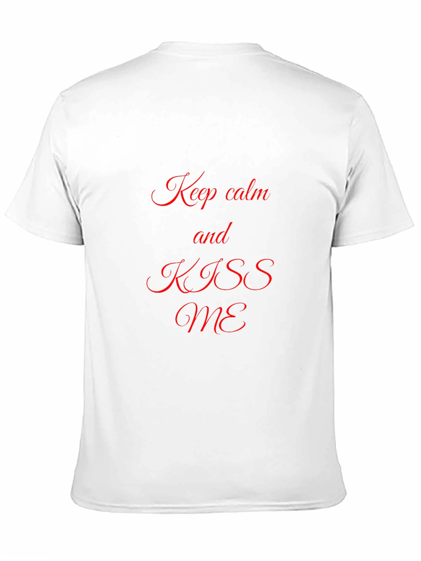 Black Keep Calm and Kiss Me Black Graphic Tee view 11