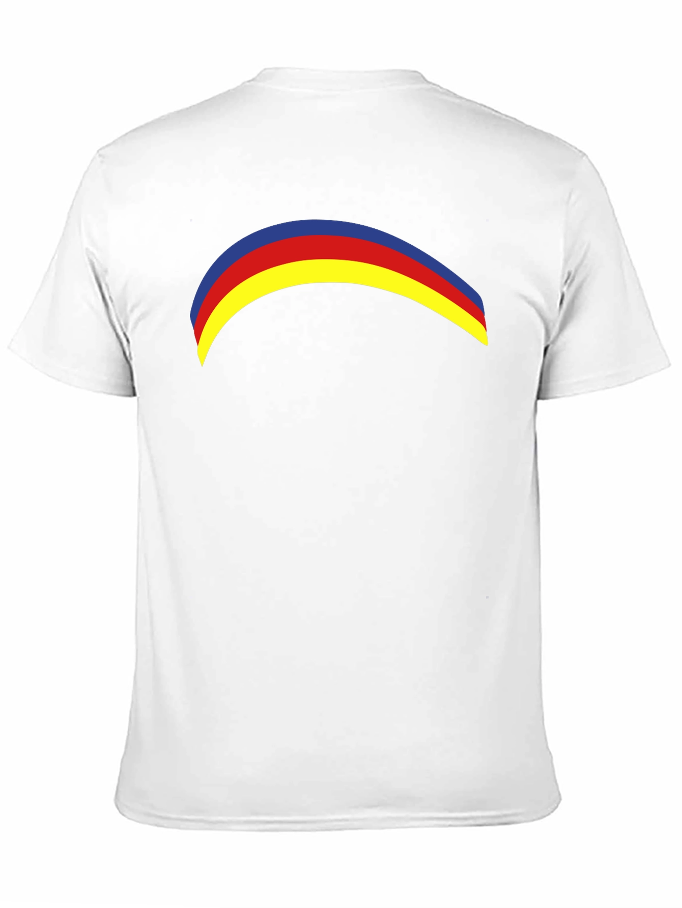 Black Rainbow Arc Graphic Tee - Casual Black T-Shirt view 11