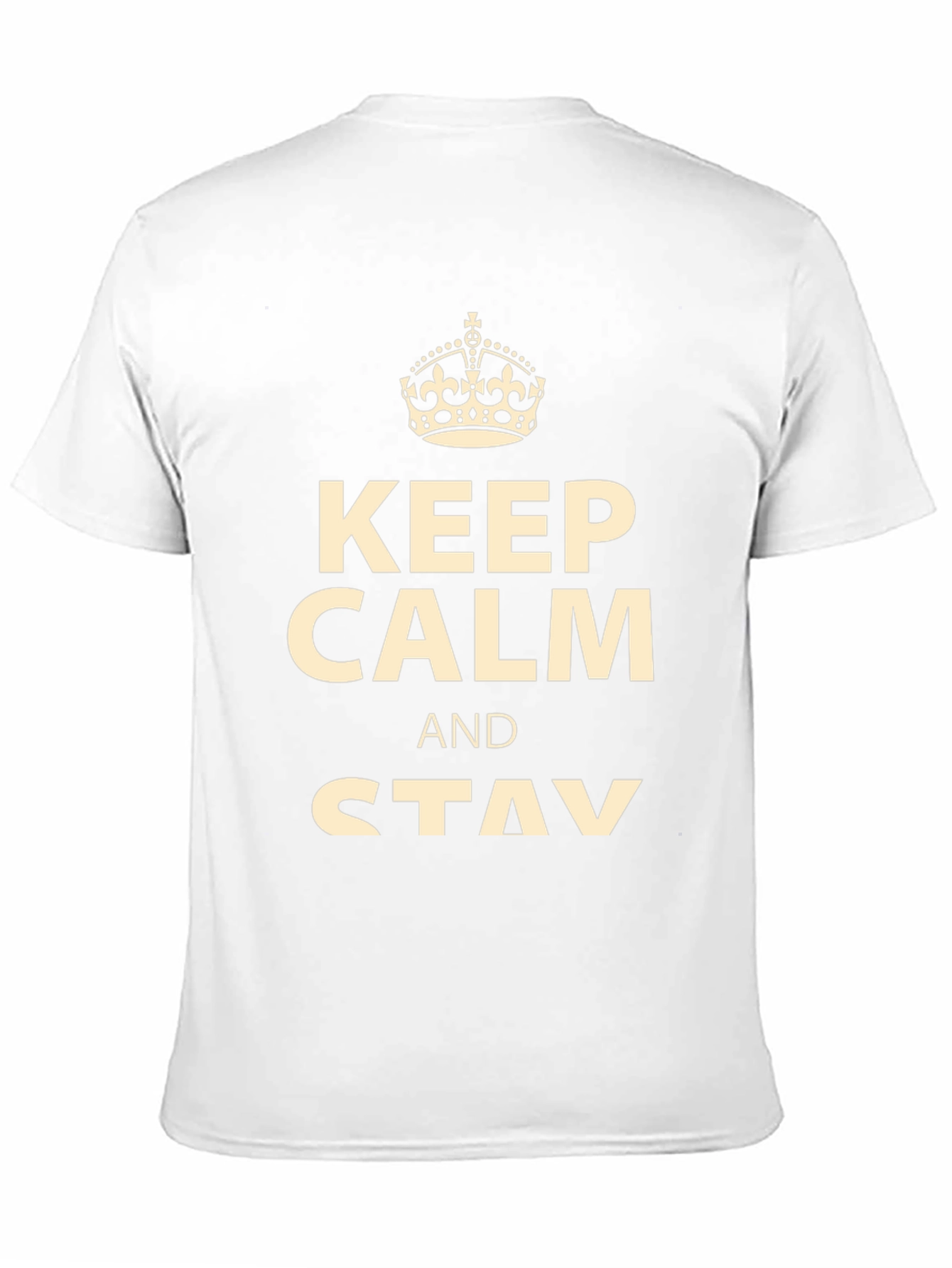 Black Keep Calm and Stay T-Shirt - Men's Graphic Tee view 11