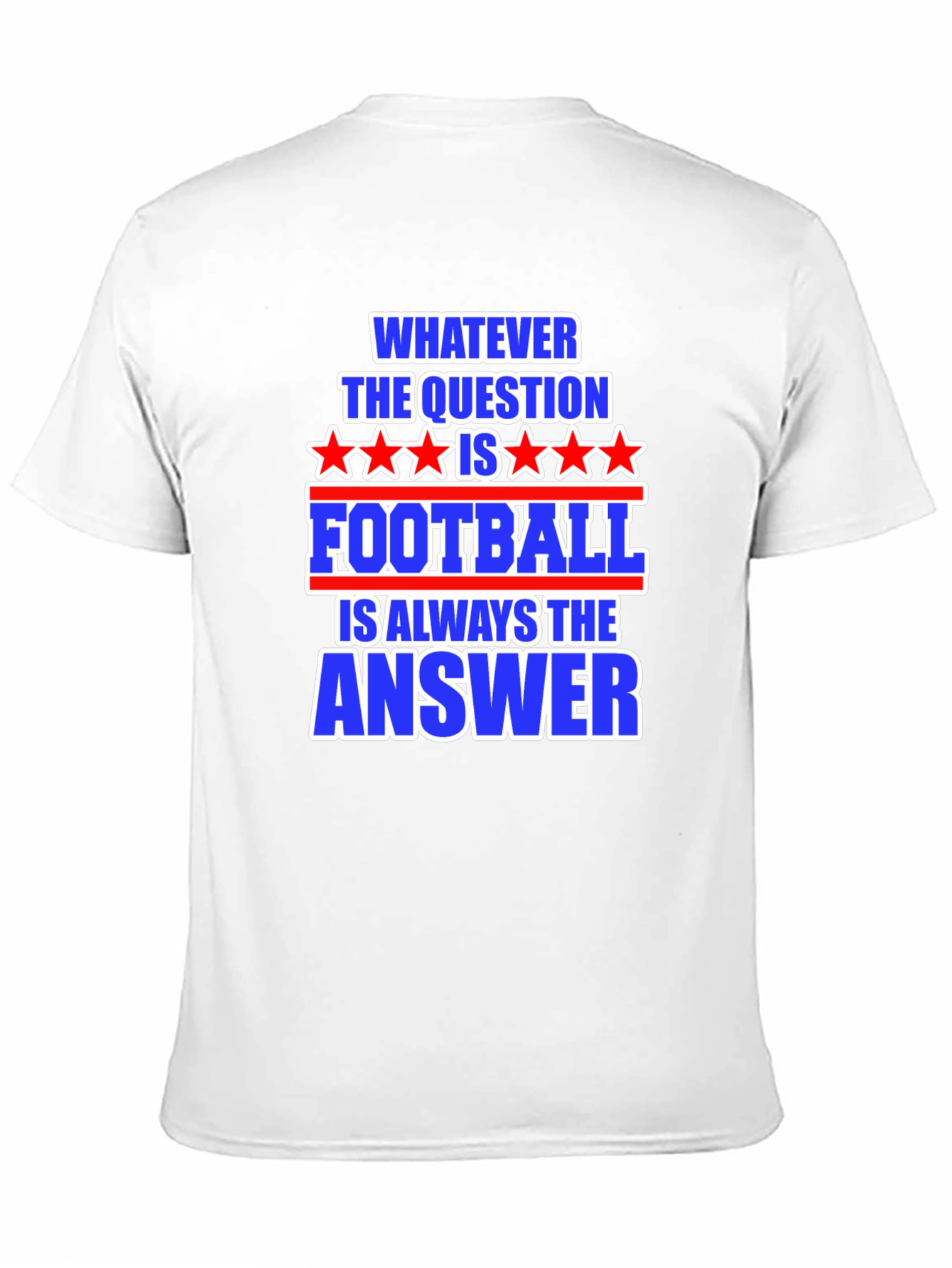 Black Football Answer T-Shirt - Always The Right Choice! view 11