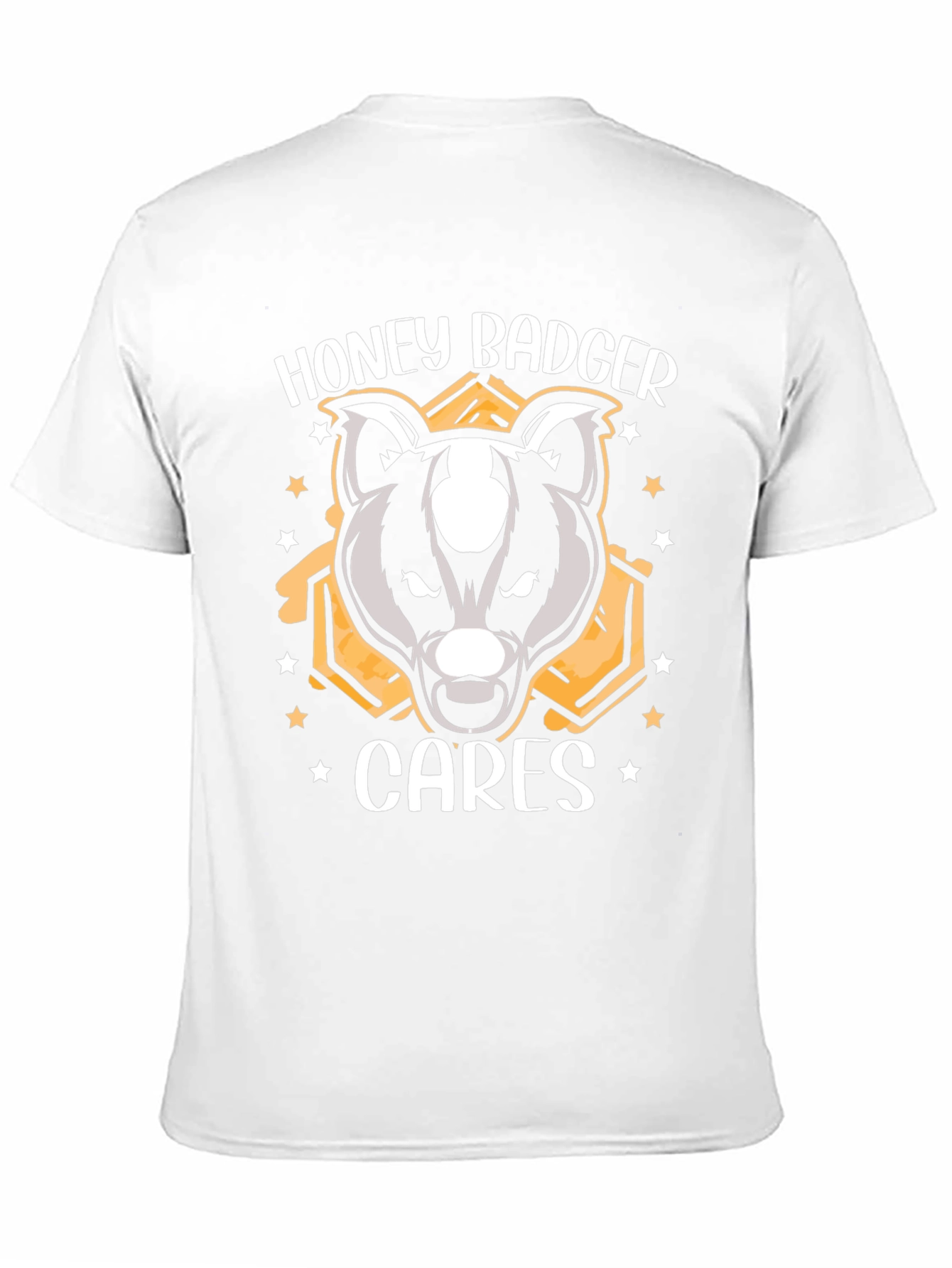 Black Honey Badger Cares Graphic Tee - Black Cotton T-Shirt view 11