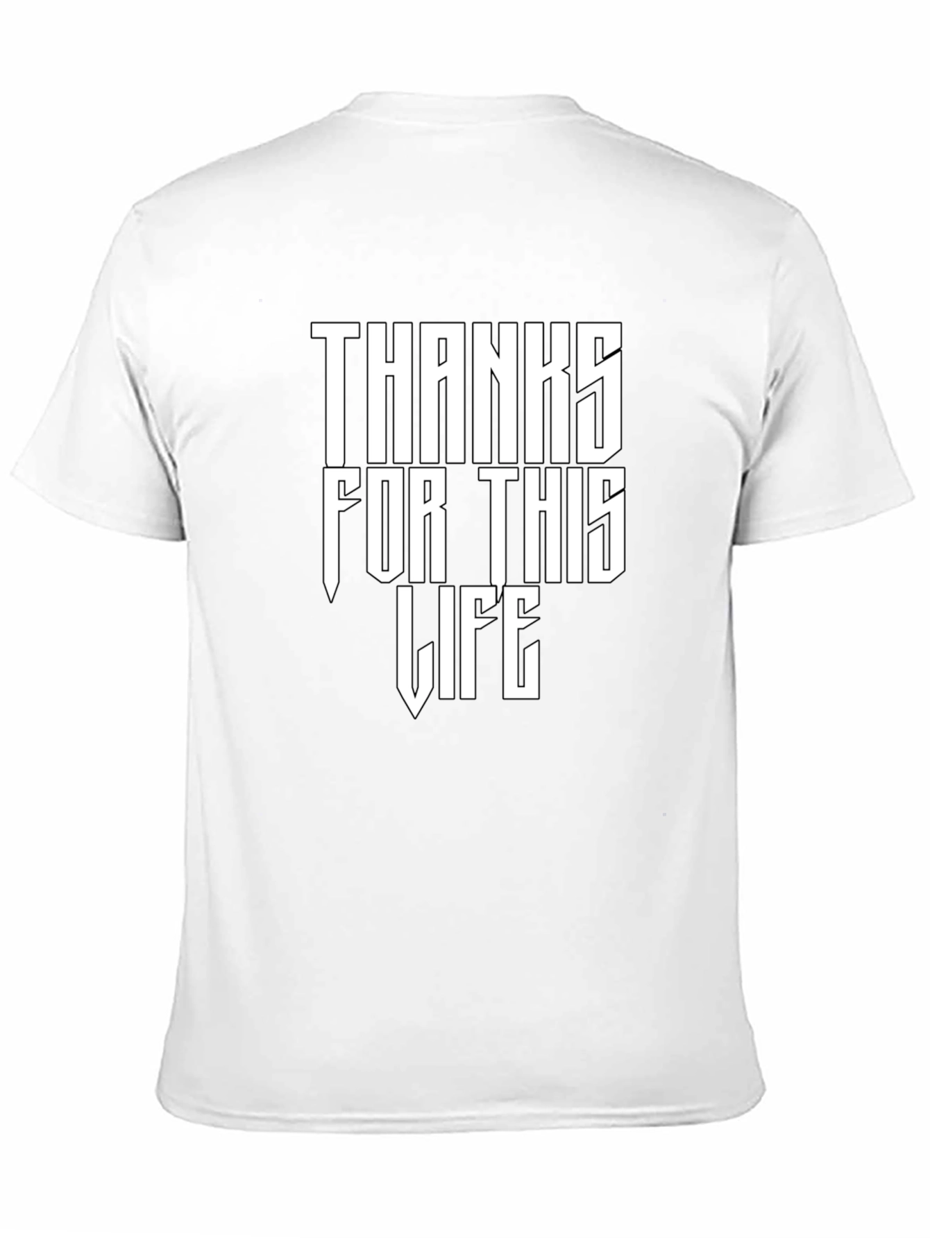 Black Thanks For This Life Graphic Tee - Black view 11