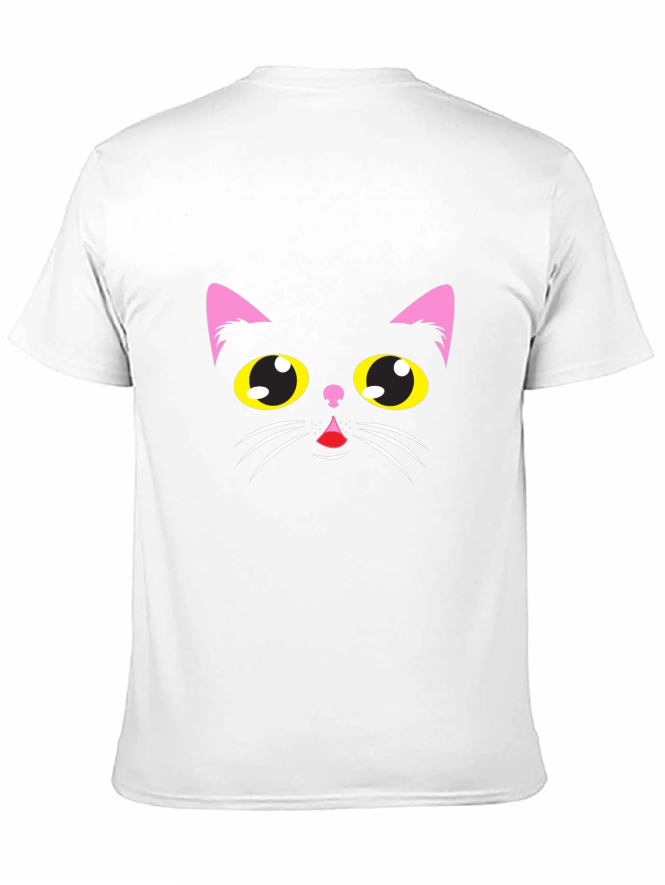 Black Black Cat Face Graphic T-Shirt view 11