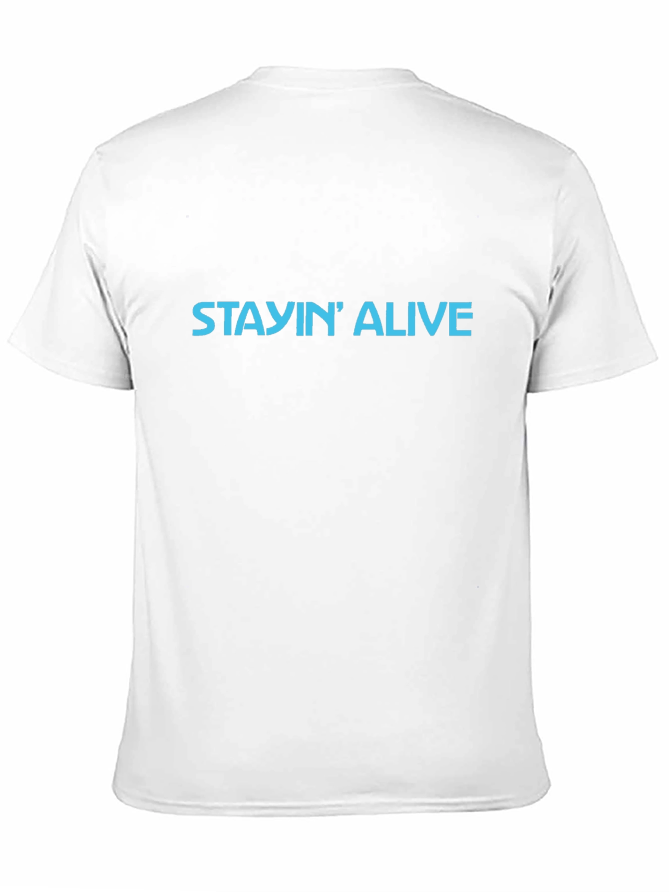 Black Stayin' Alive Graphic Tee - Classic Black T-Shirt view 11