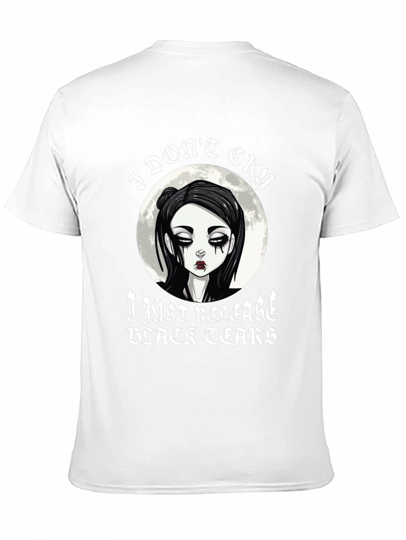 Black Emo Black Tears T-Shirt view 11