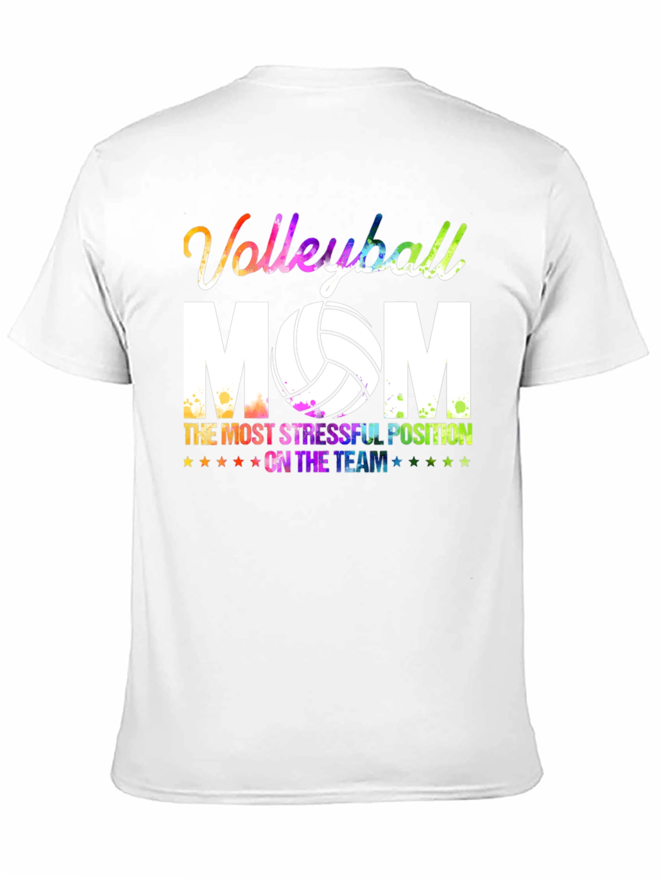 Black Volleyball Mom Graphic T-Shirt view 11