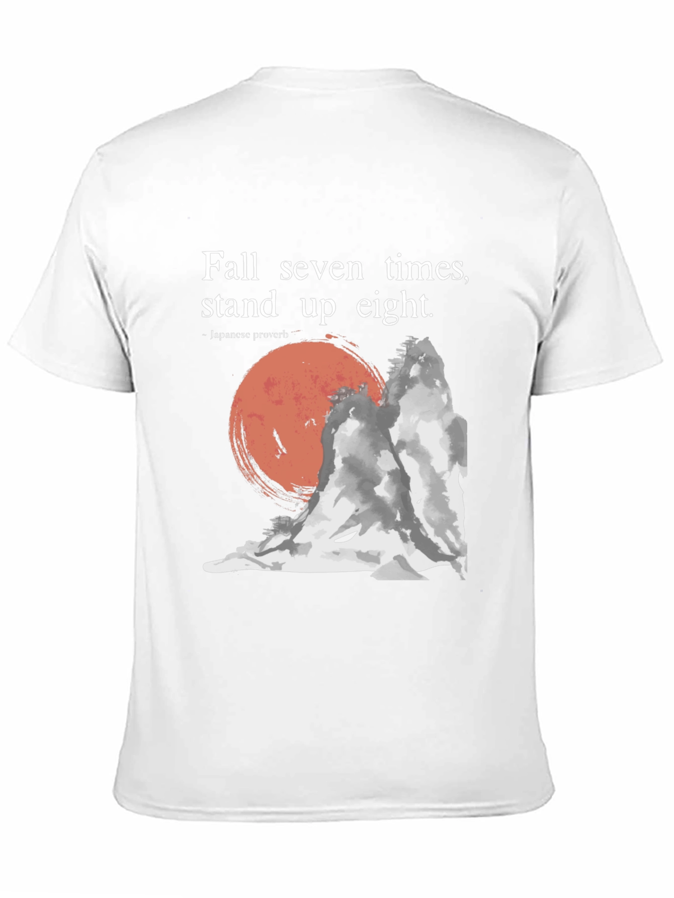 Black Resilience T-Shirt: Fall Seven, Stand Eight - Japanese Proverb view 11