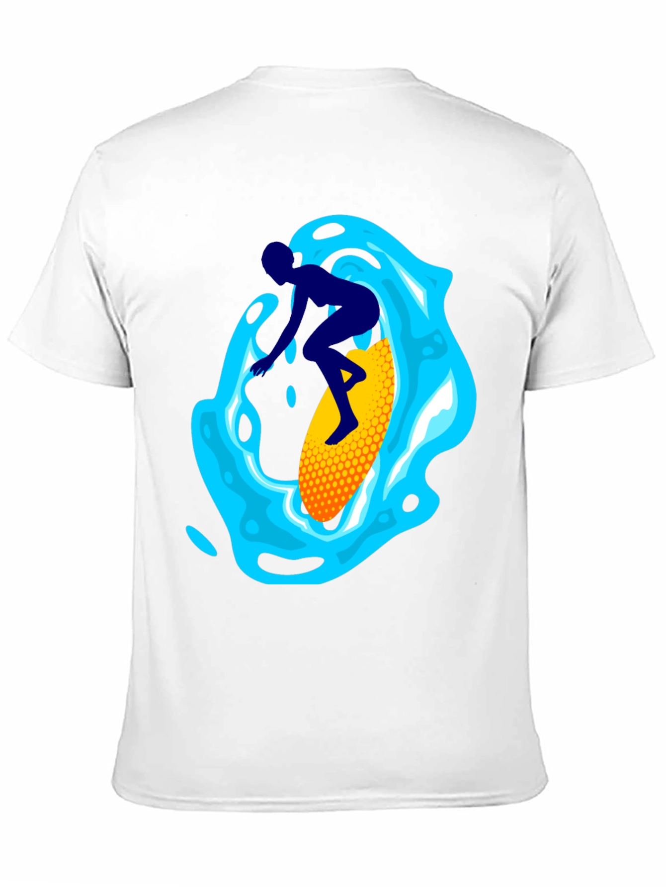 Black Surfer Graphic Tee - Black Cotton Blend view 11