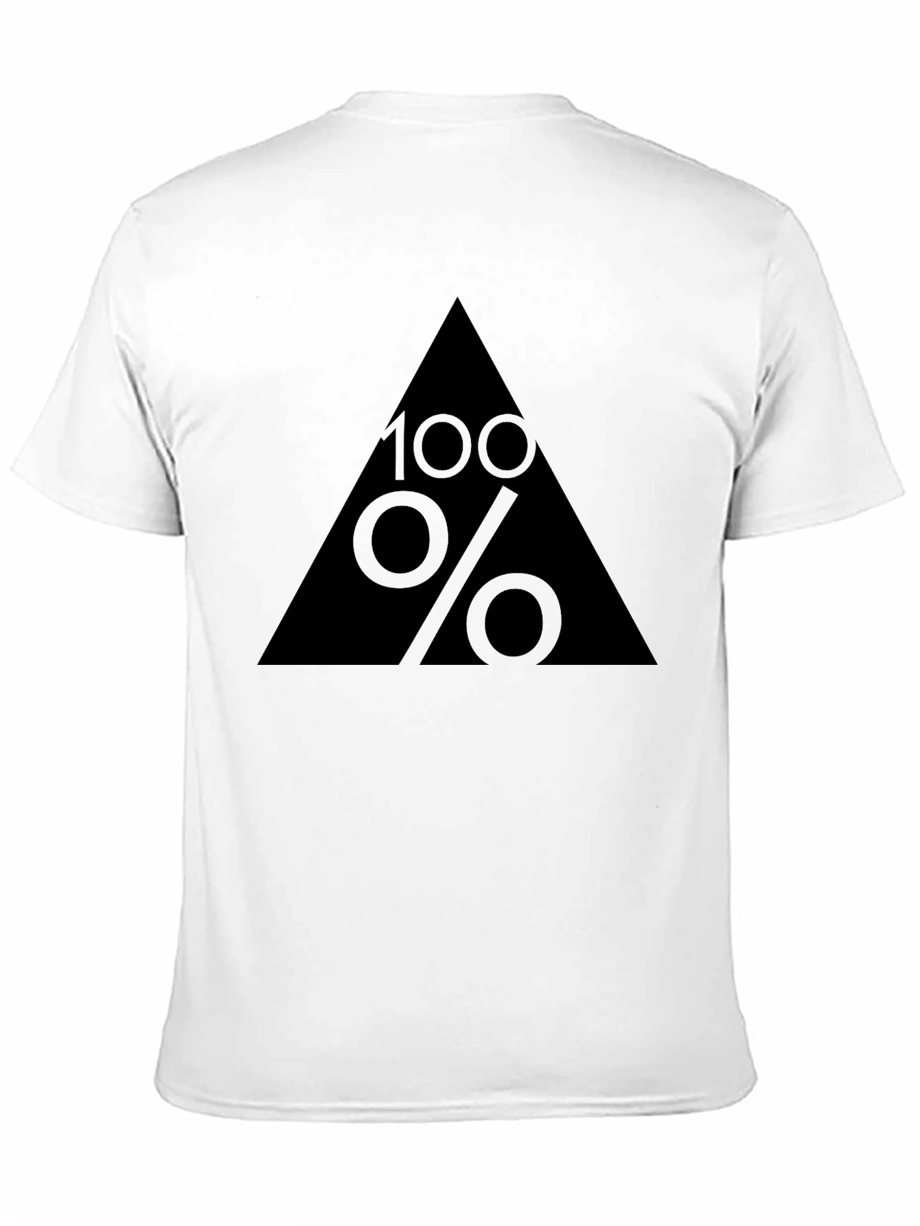 Black 100% Graphic Tee - Black Cotton Blend Comfort Fit view 11