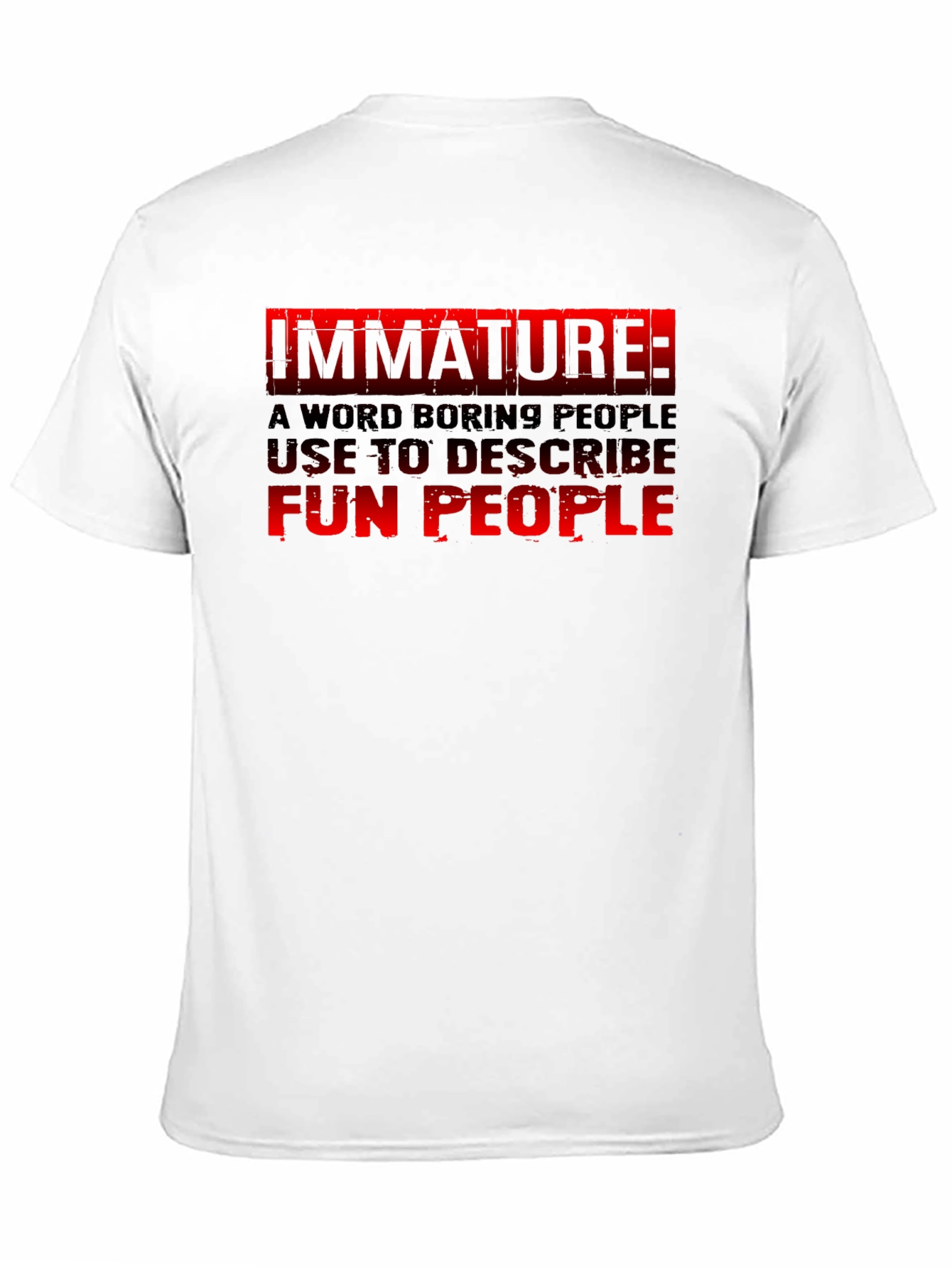 Black Immature: Fun People Graphic Tee - Black Cotton view 11