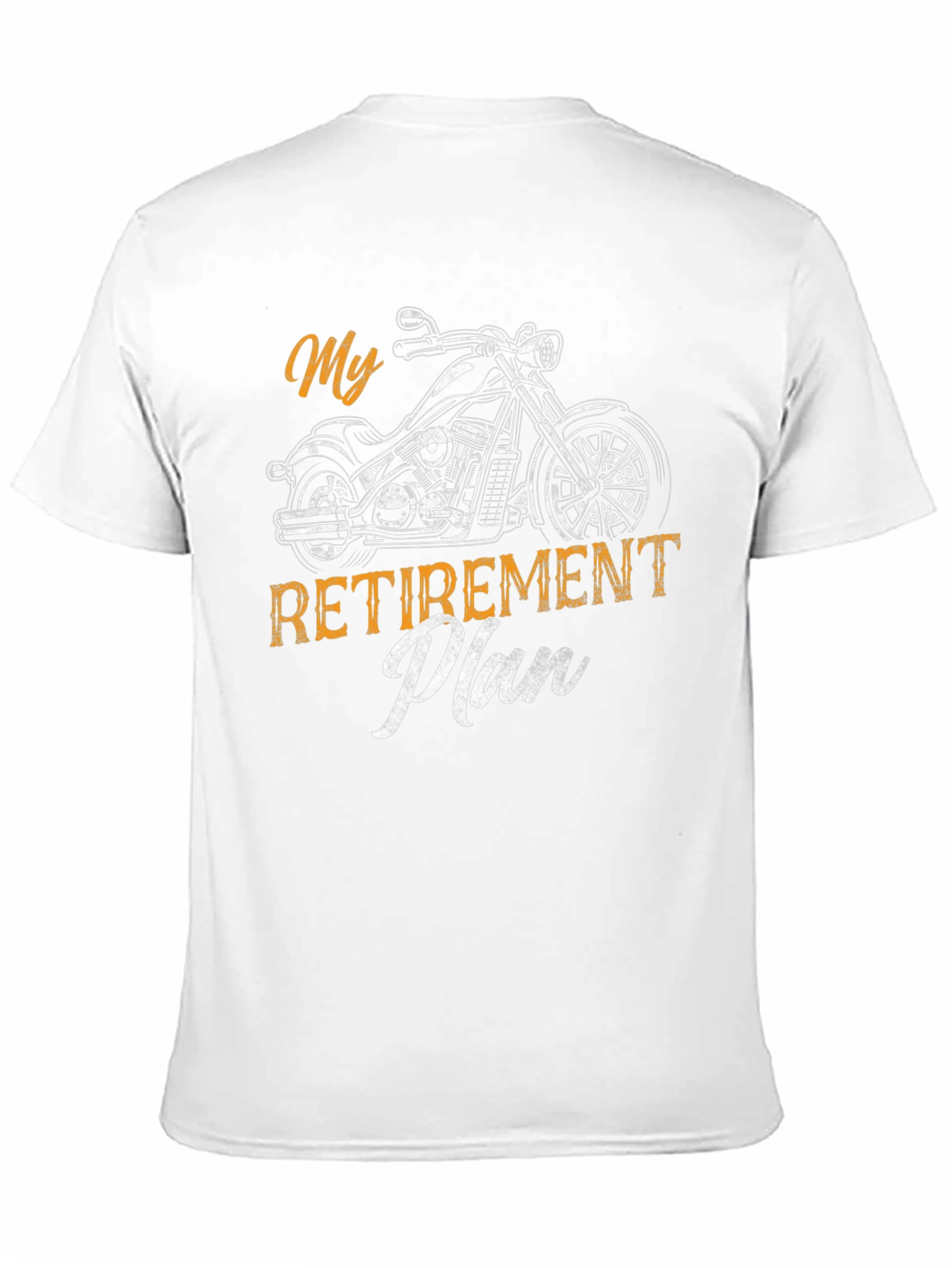 Black My Retirement Plan Motorcycle T-Shirt view 11