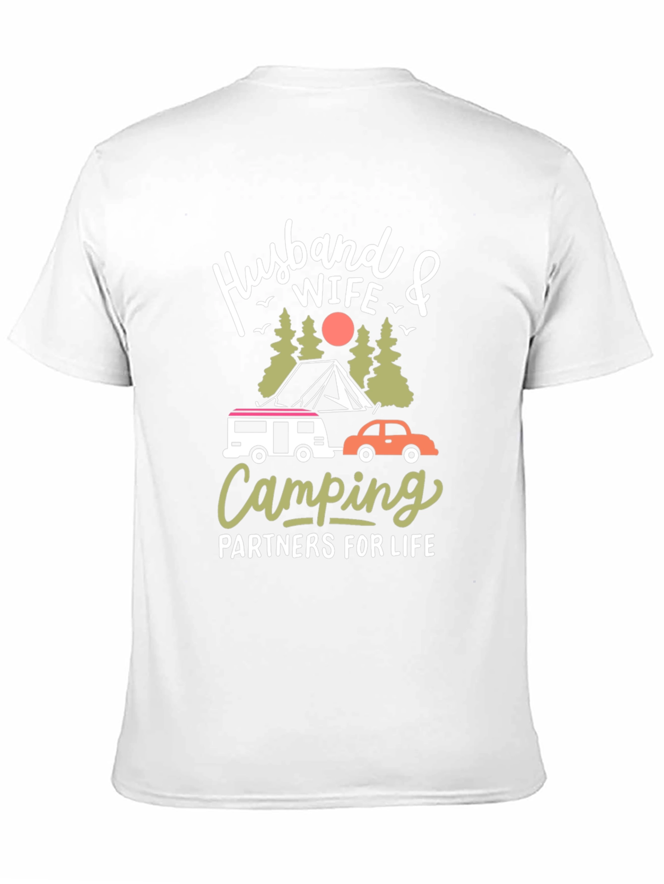 Husband Wife Camping Partners T-Shirt - 11