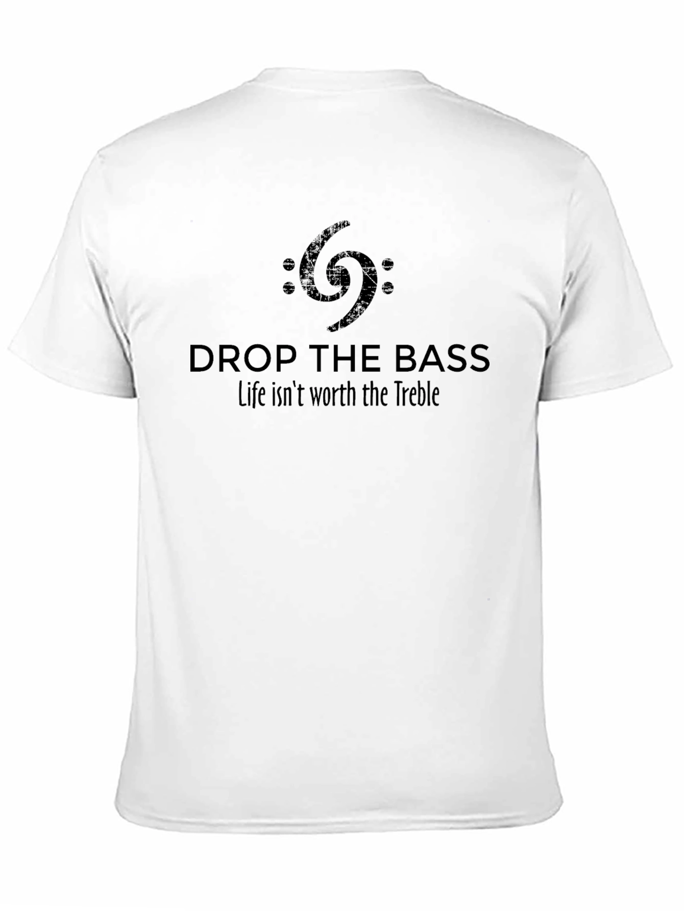 Black Drop the Bass Graphic Tee - Music Lover T-Shirt view 11