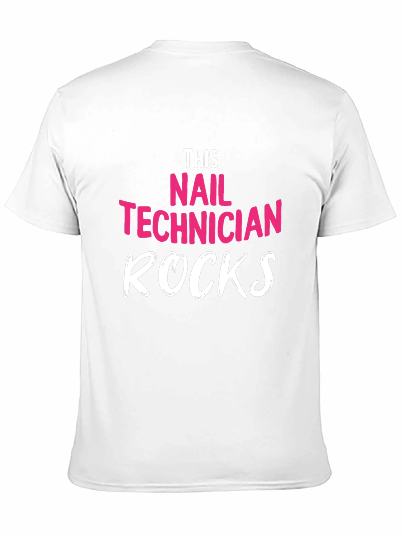 Black Nail Technician Rocks T-Shirt - Unisex view 11
