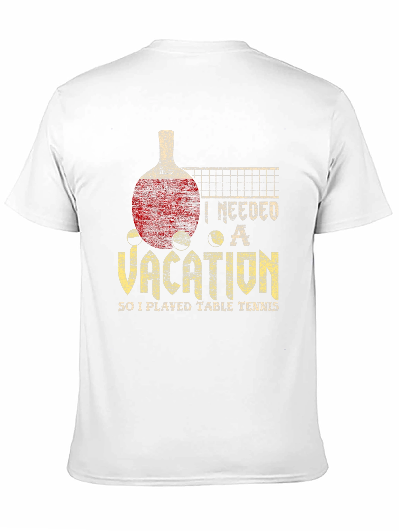 Black Vacation Table Tennis T-Shirt view 11