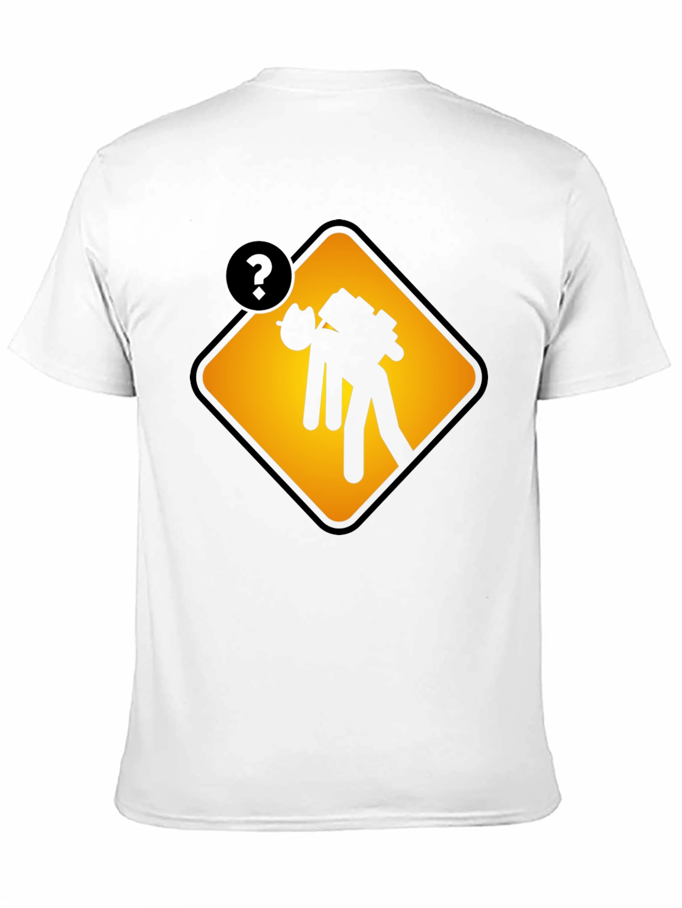 Black Caution Overburdened Graphic Tee - Black Cotton Blend view 11