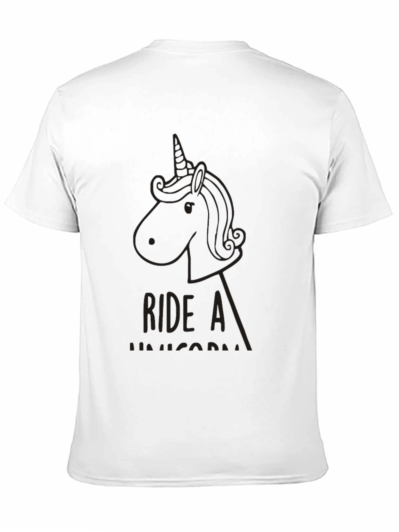 Black Ride a Unicorn Black Graphic Tee view 11