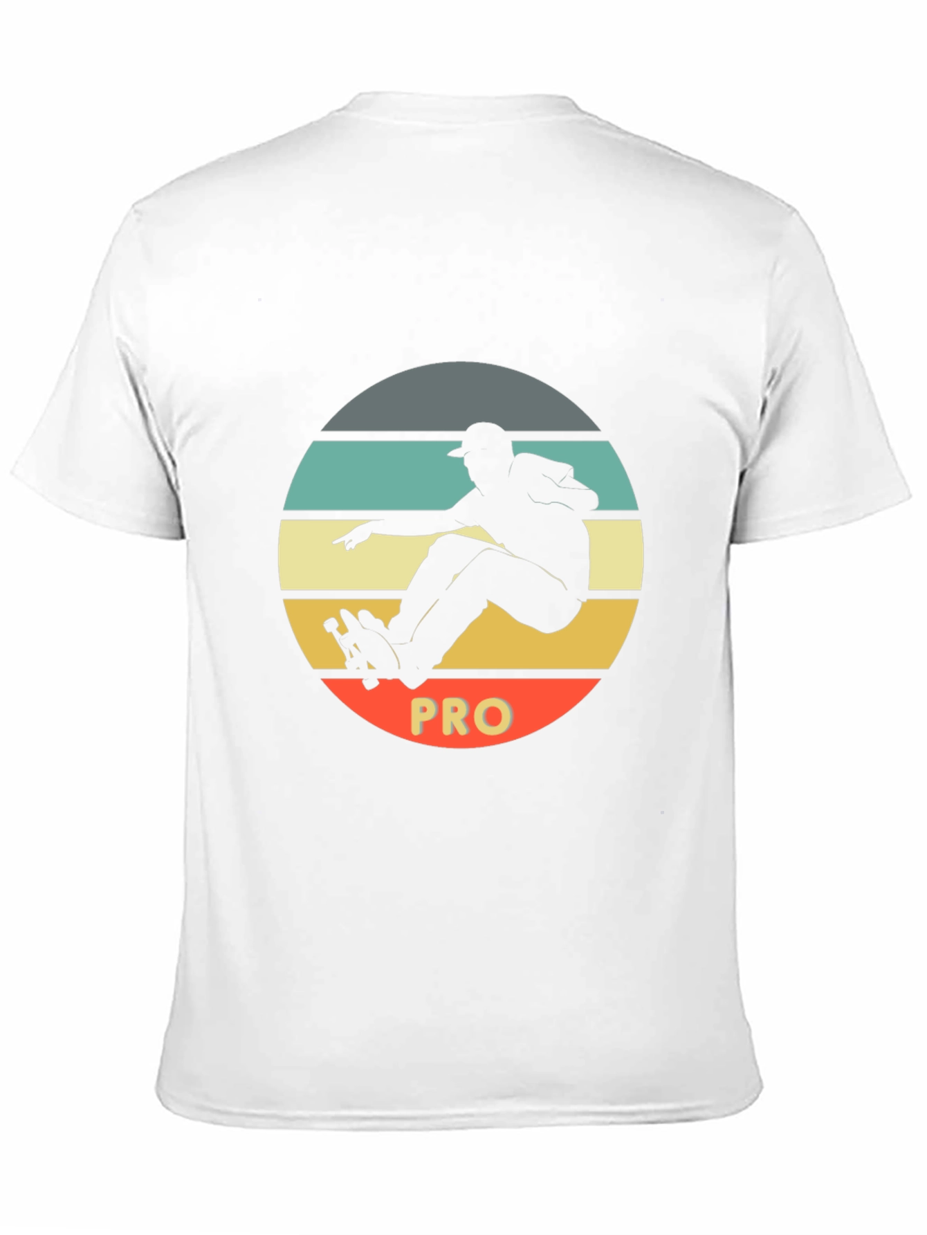 Black Skateboard Pro Black T-Shirt view 11