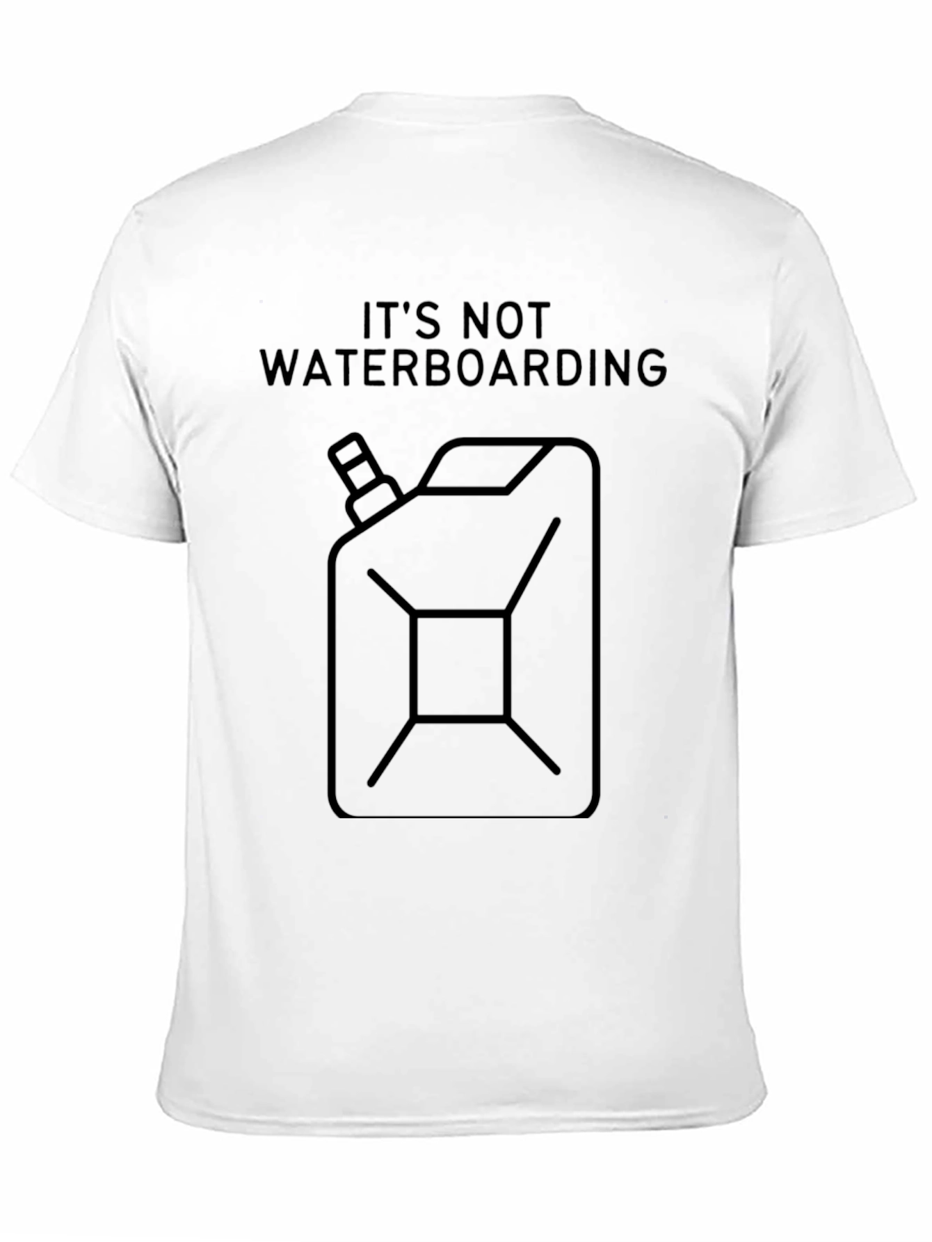 Black It's Not Waterboarding - Funny Graphic T-Shirt view 11