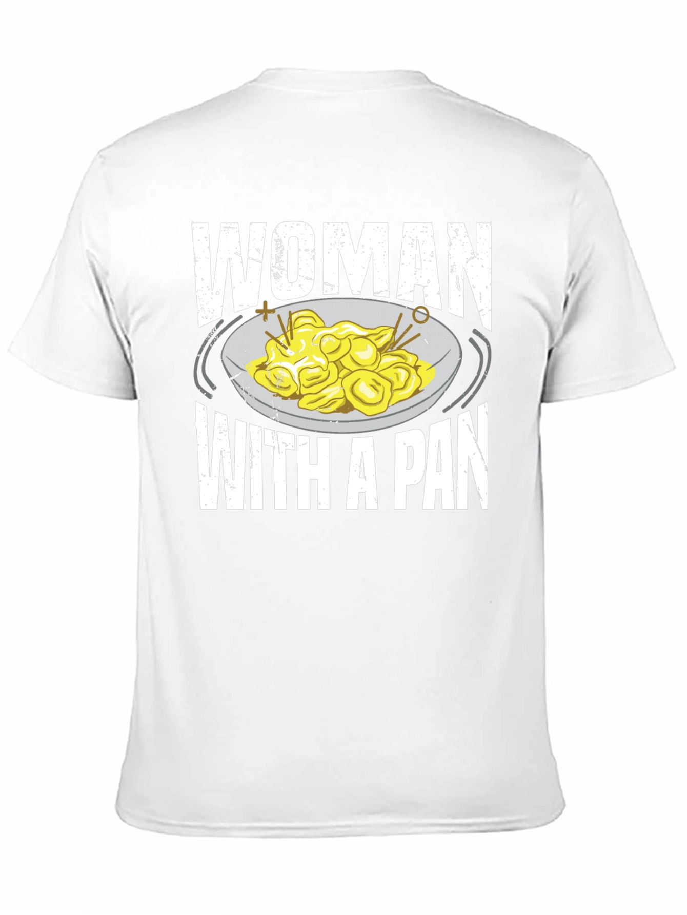Black Woman With A Pan T-Shirt Funny Pasta Foodie Tee view 11