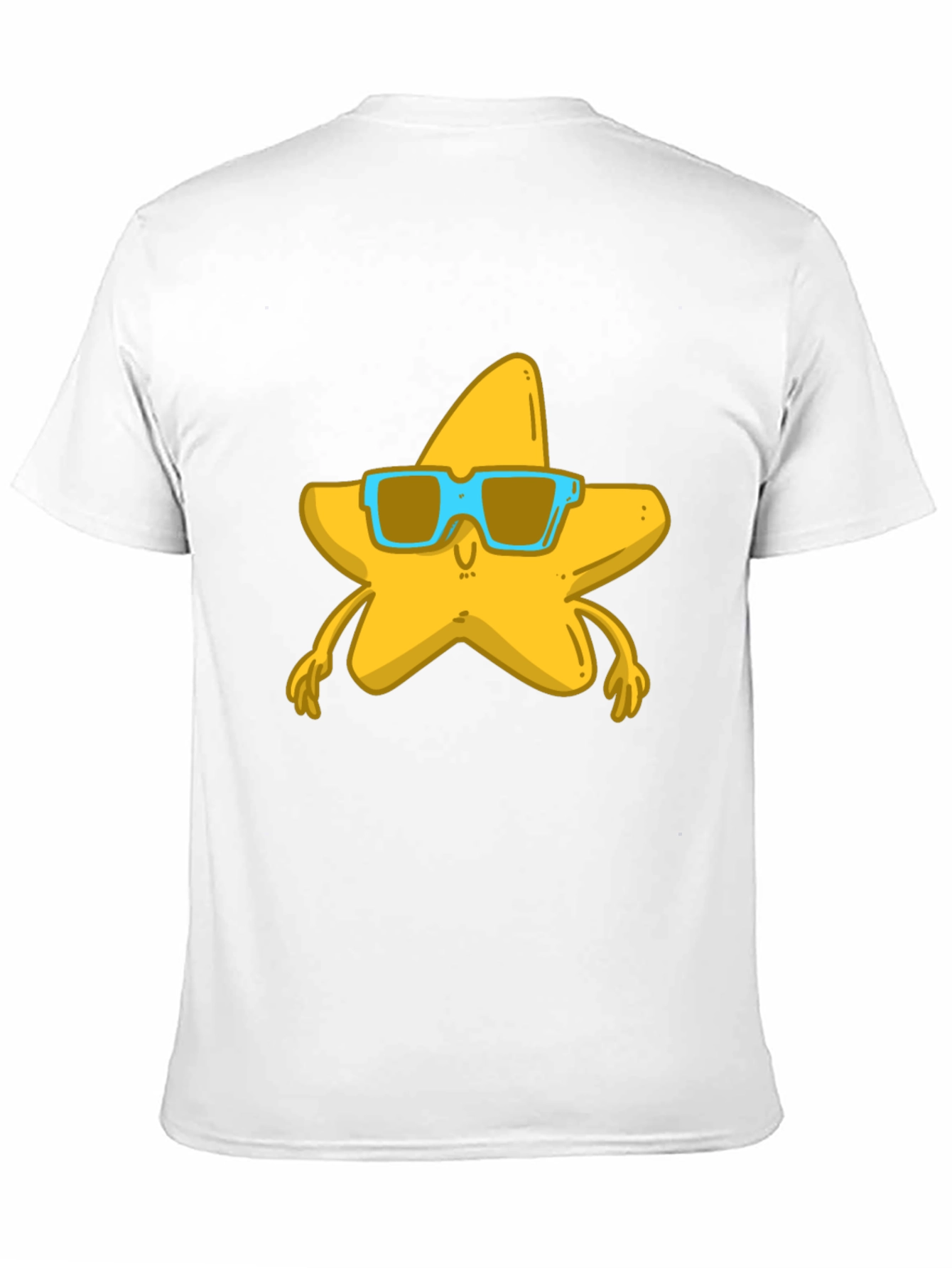 Black Star with Shades Black Graphic T-Shirt view 11