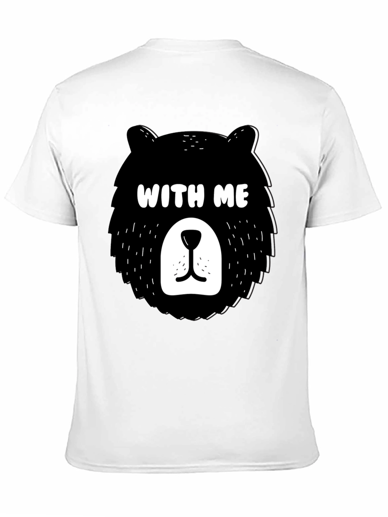 Black Bear With Me Graphic Tee - Fun & Stylish! view 11