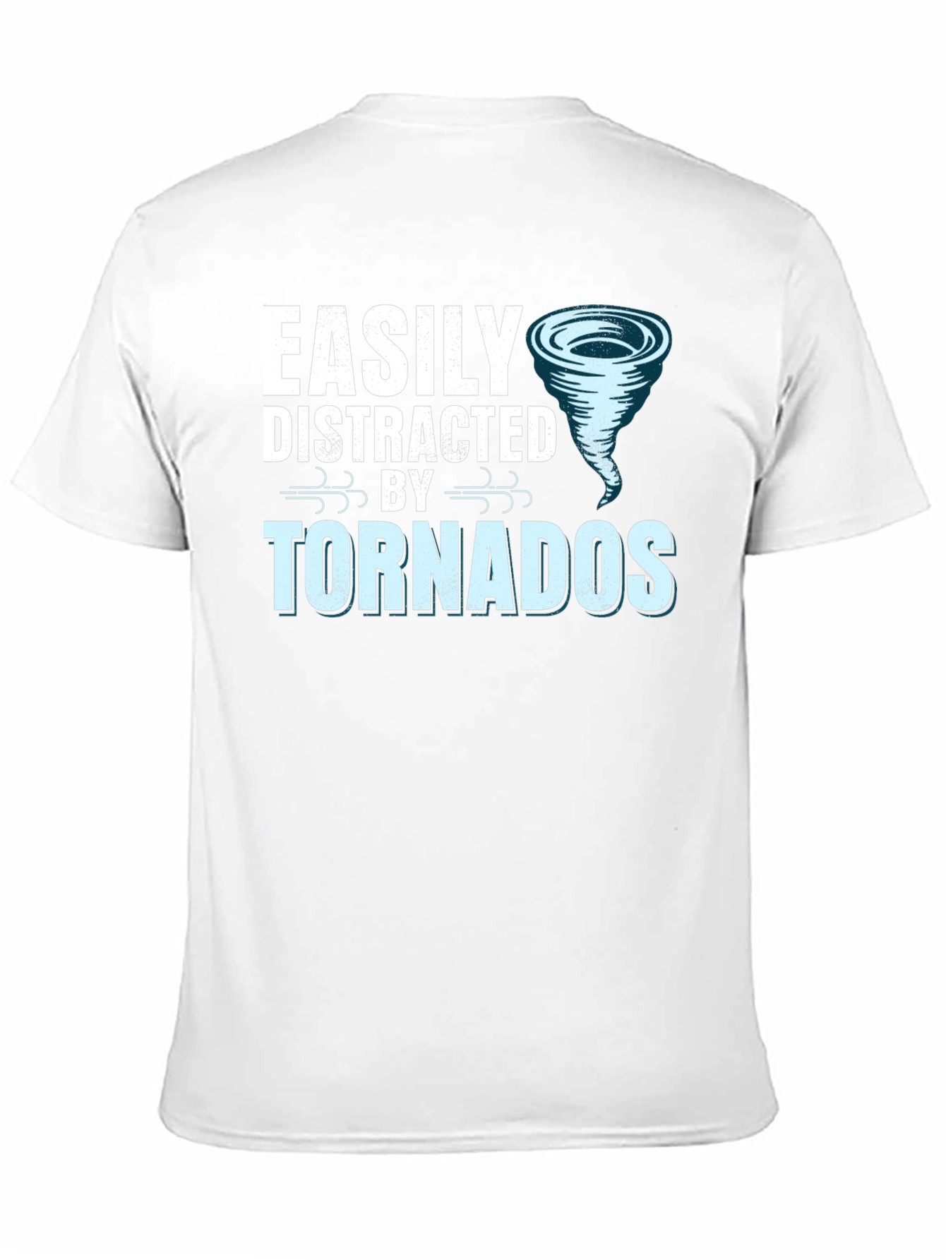 Black Easily Distracted by Tornadoes Graphic Tee view 11
