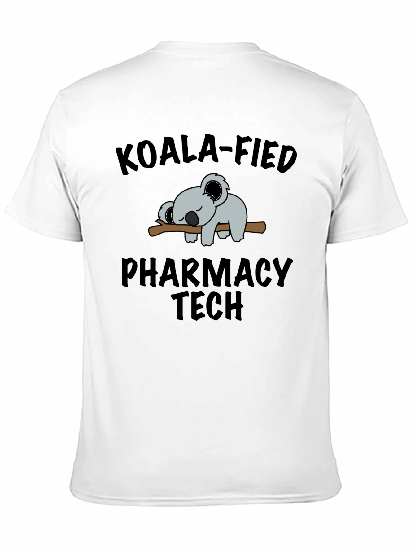 Black Koala-Fied Pharmacy Tech Graphic Tee view 11