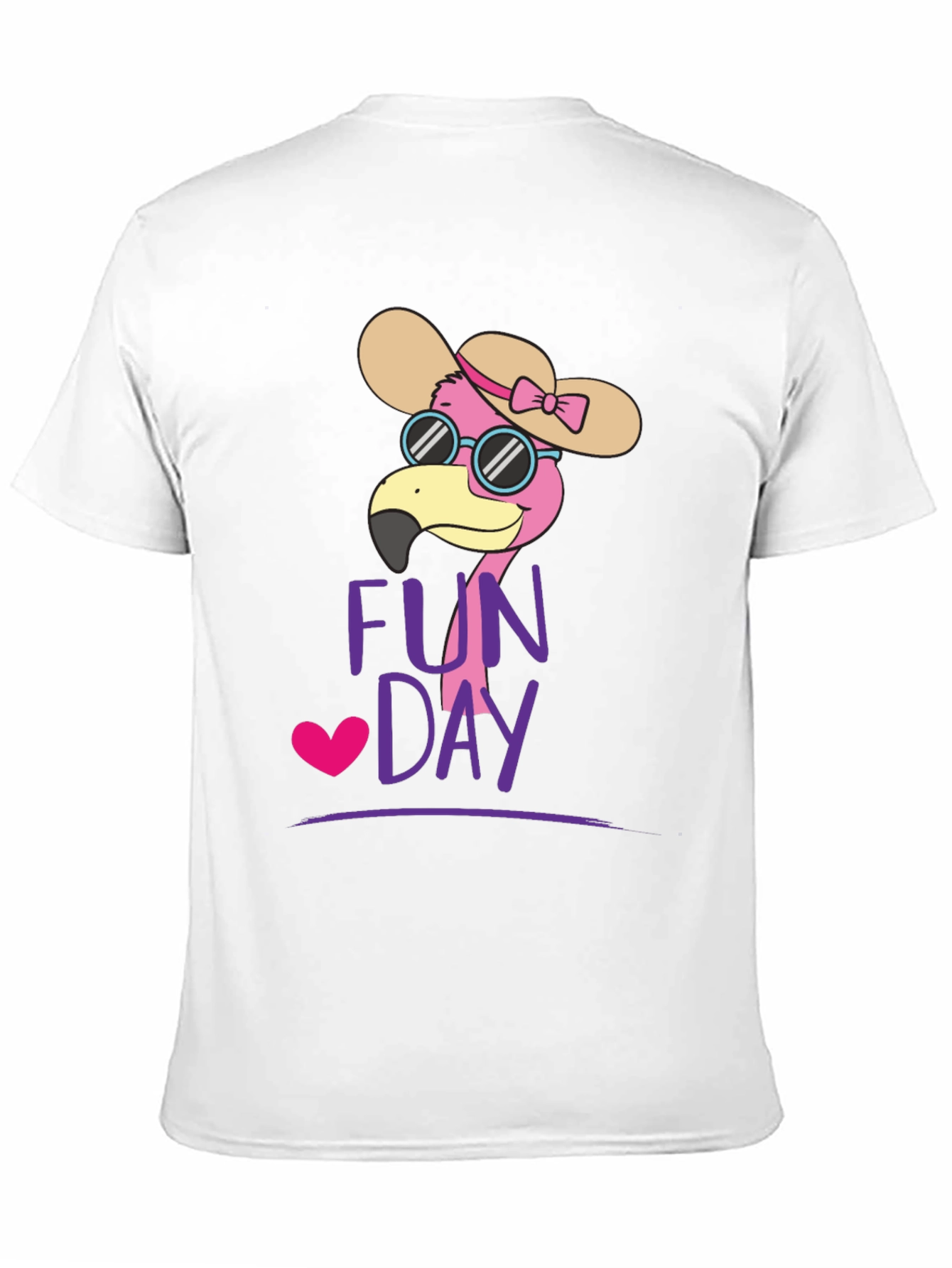 Black Fun Day Flamingo Graphic Tee - Casual Comfort view 11