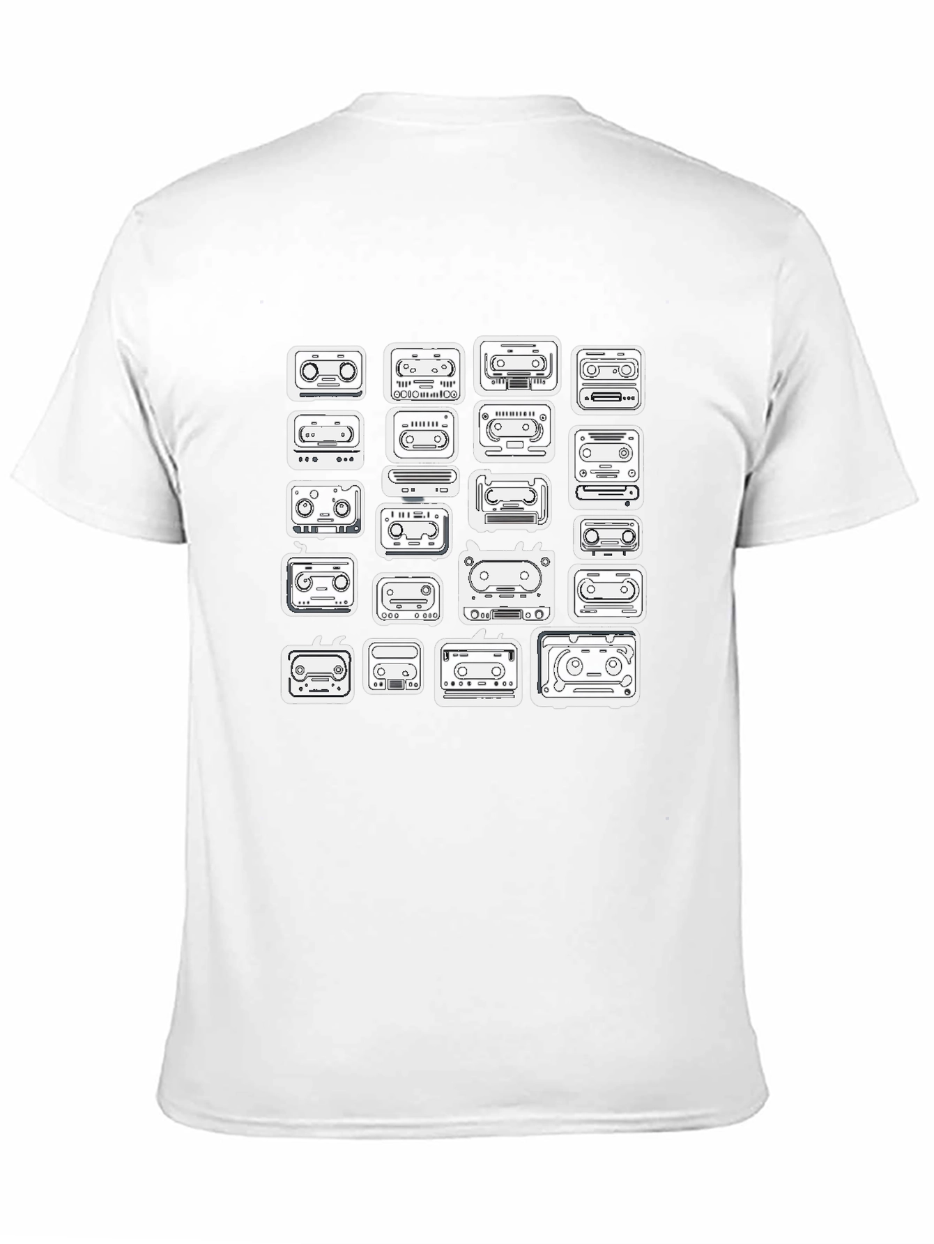 Retro Cassette Tape Graphic Tee - 11