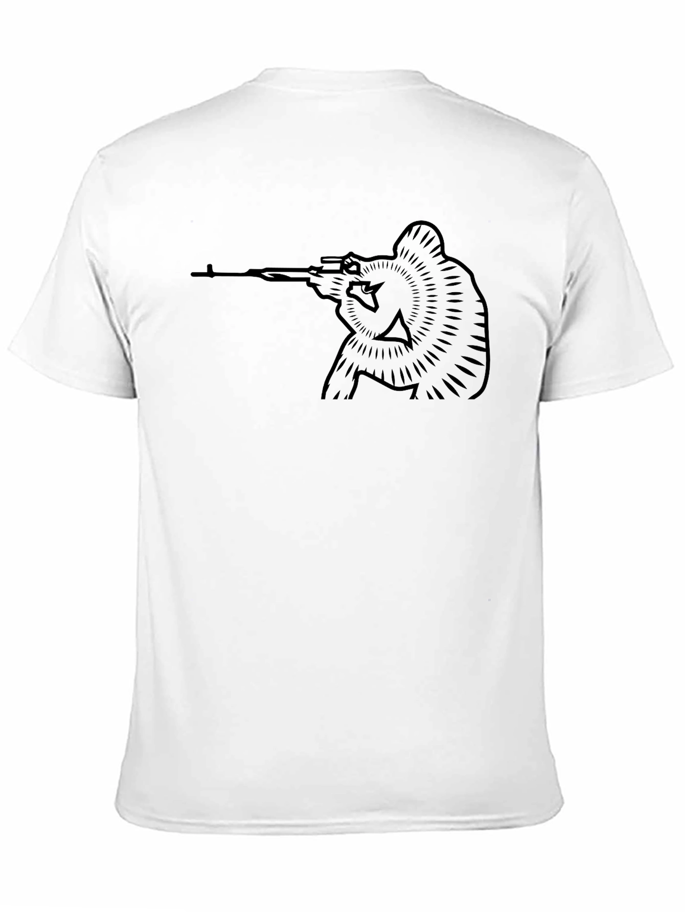 Black Black Sniper Graphic T-Shirt view 11