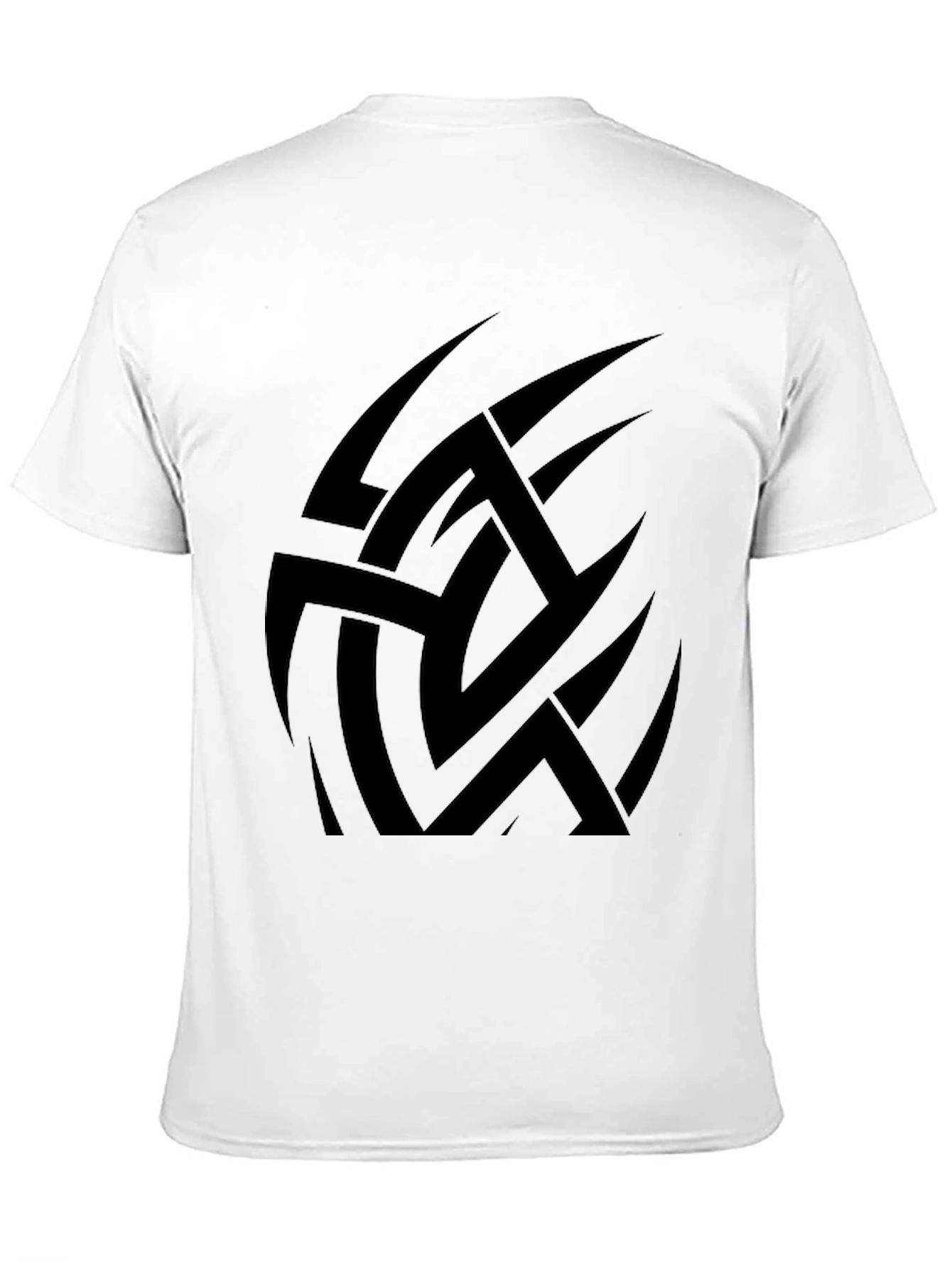 Black Tribal Graphic Black T-Shirt for Men view 11