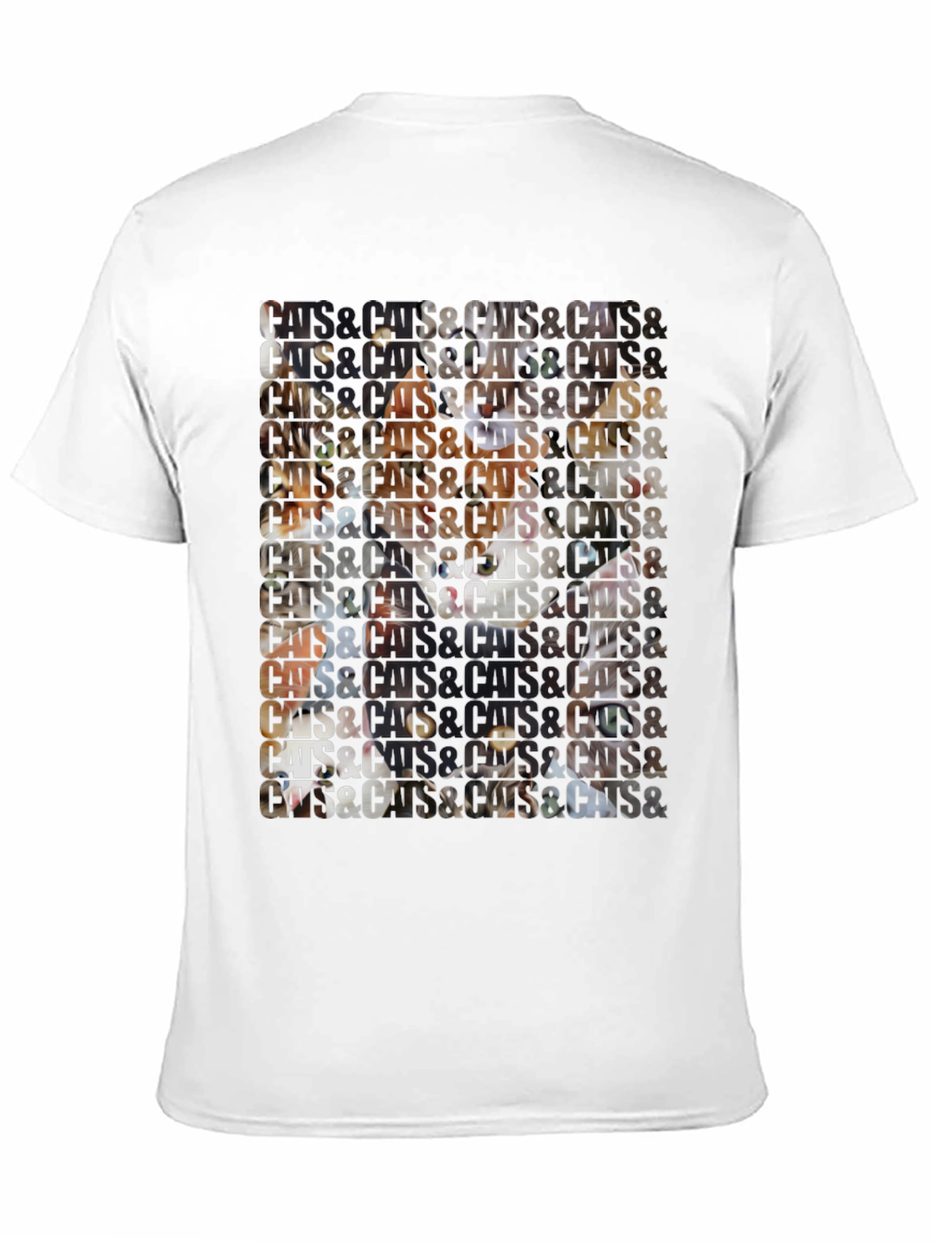 Black Cats Patterned Graphic T-Shirt view 11