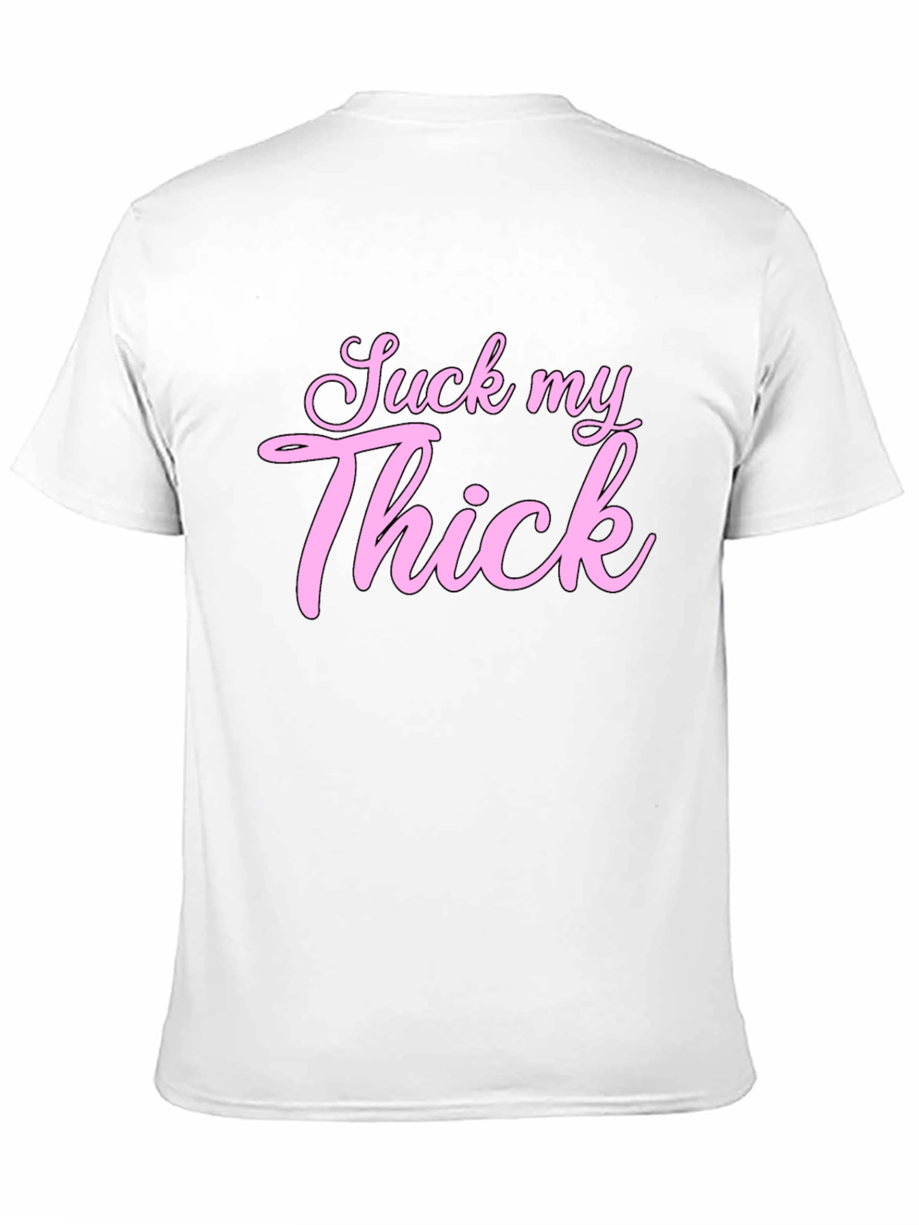 Black Suck My Thick Graphic Tee - Black view 11